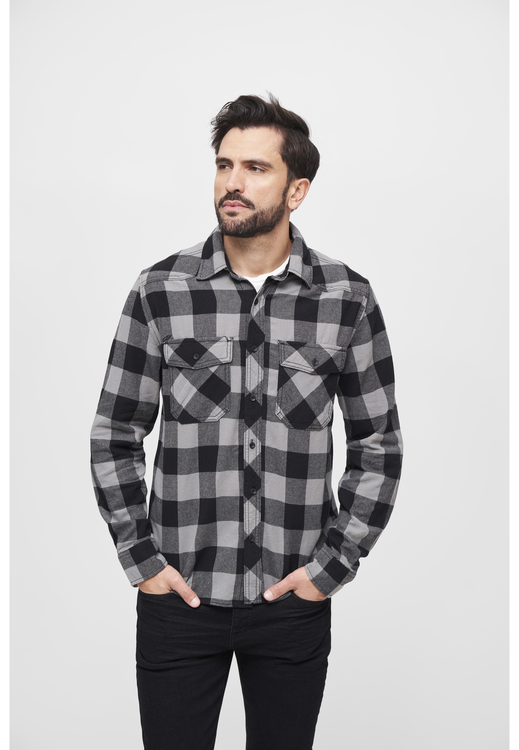 Brandit Langarmhemd »Brandit Herren Checked Shirt« 1 Stk.