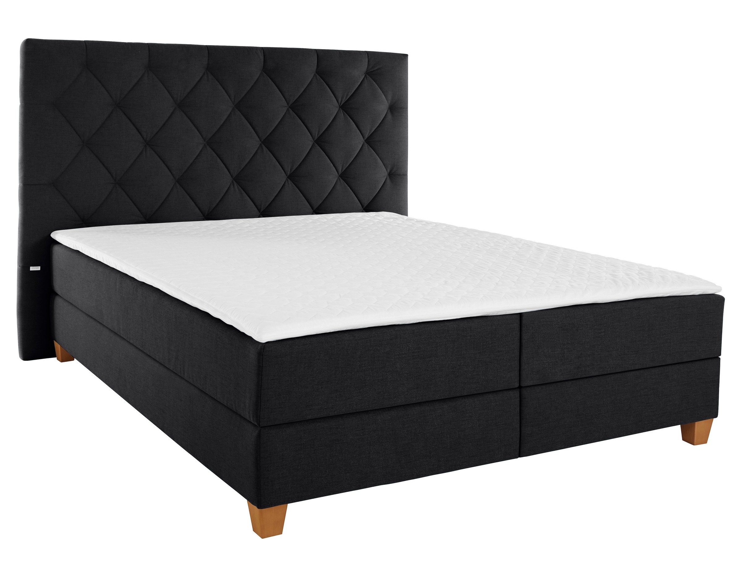 Home affaire Boxspringbett »Harmones hoch«, in 3 Breiten, Härtegrad auch im Mix mit je 1 Matratze in H2 und H3