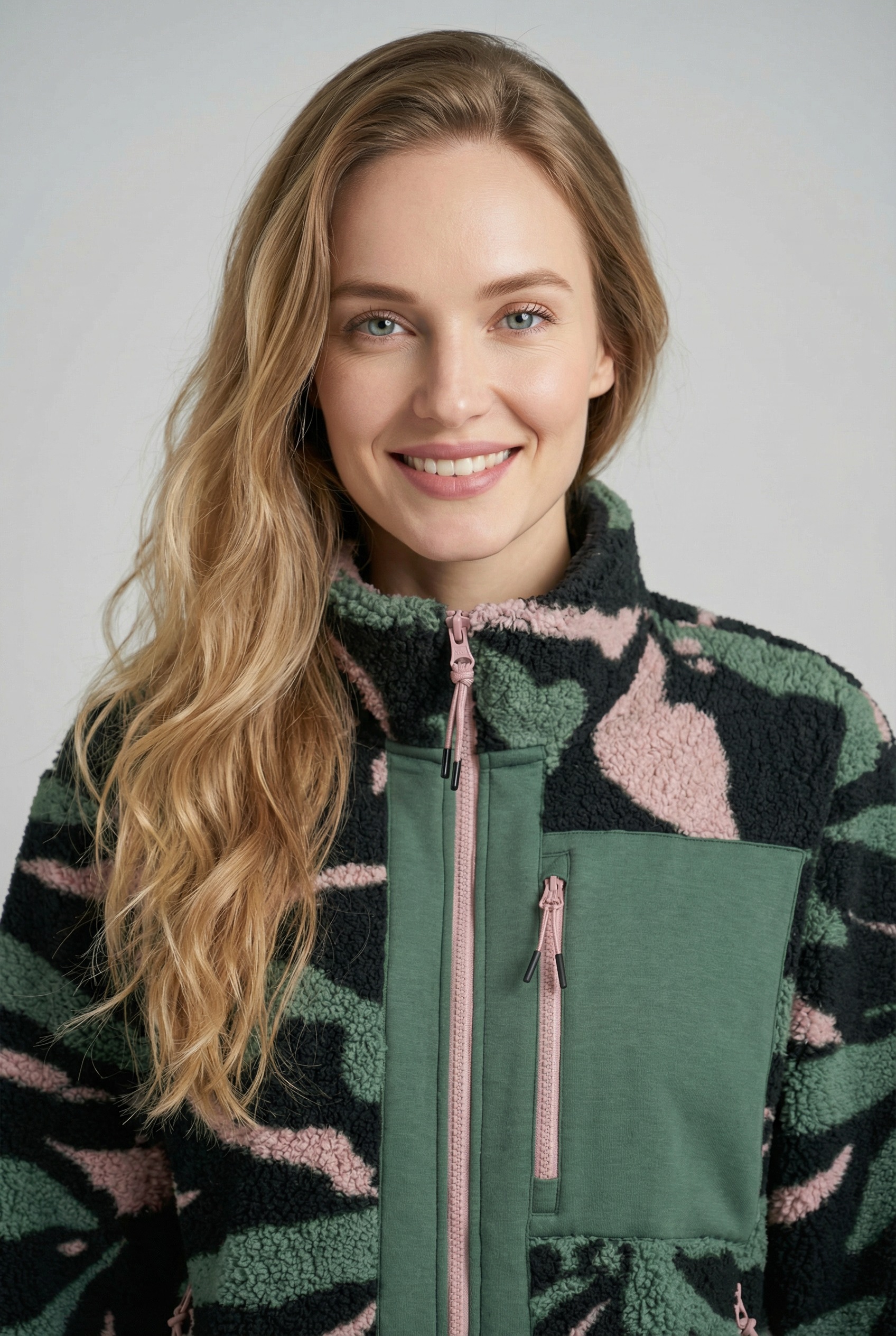 Icepeak Fleecejacke »ADDIAS« mit Stehkragen, gerader Schnitt, elastische Ärmelbündchen und Saum