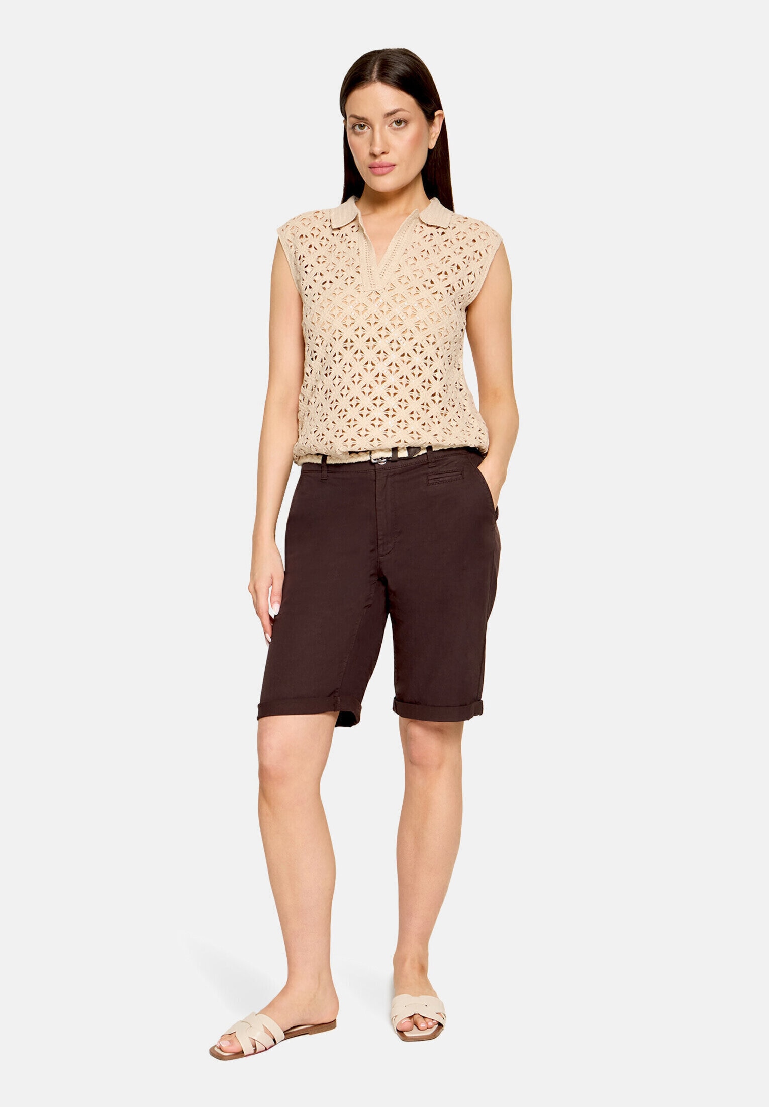 Cartoon Kurzarmshirt "Damen mit V-Ausschnitt" 1