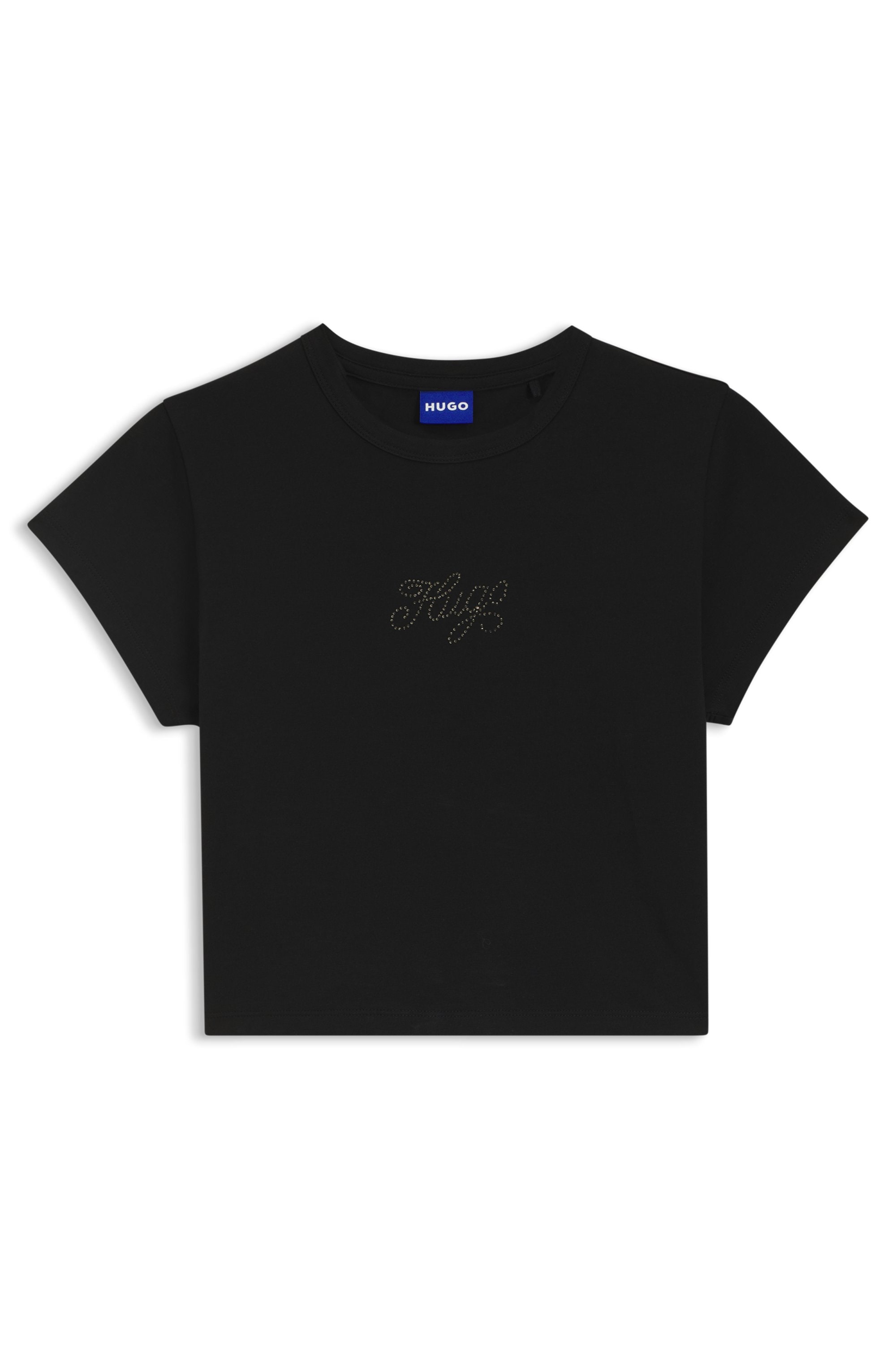 HUGO Blue T-Shirt "Dome", Cropped Fit, mit Logoschriftzug günstig online kaufen