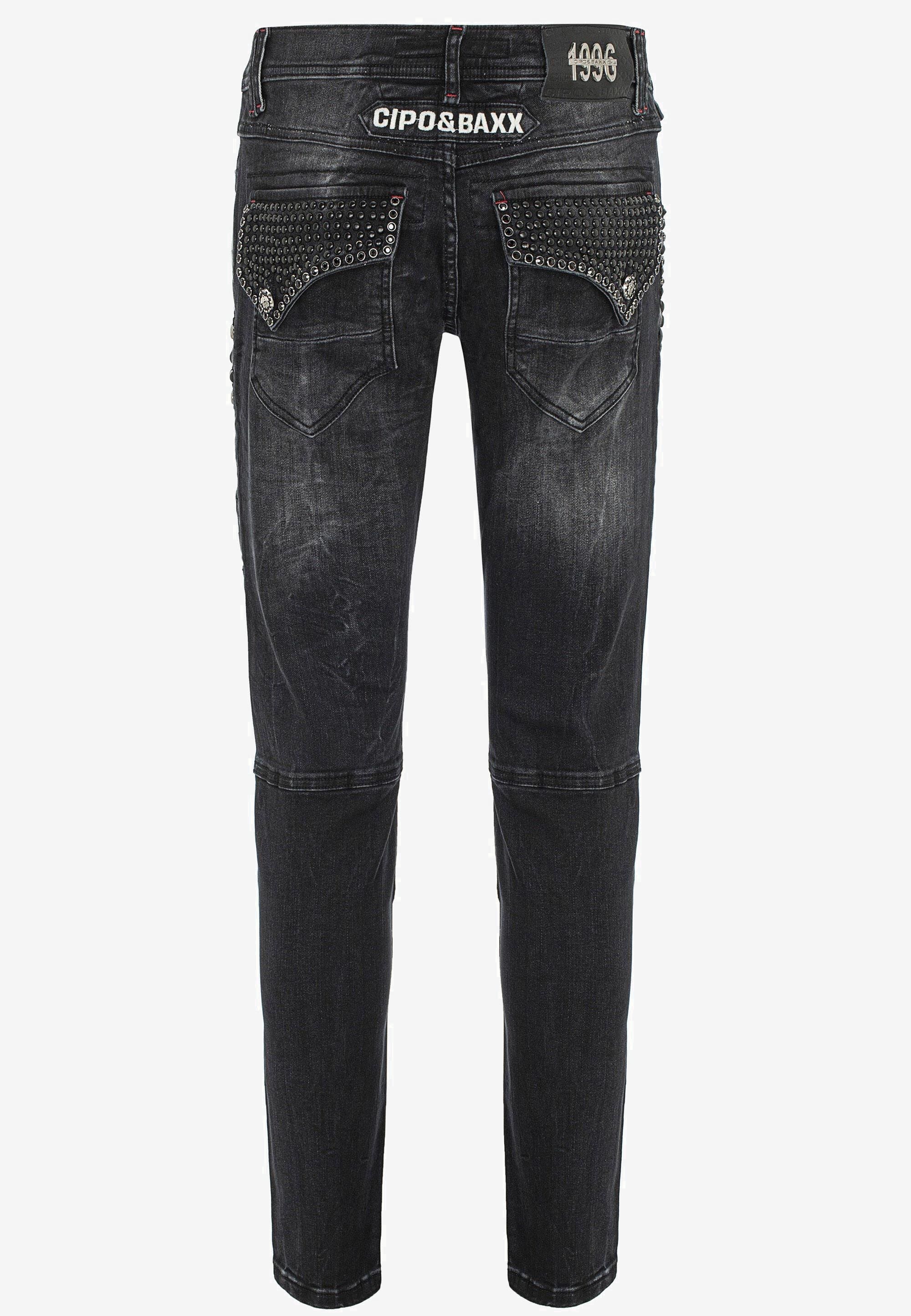 Cipo & Baxx 5-Pocket-Jeans »Jeans«, mit zahlreichen Details