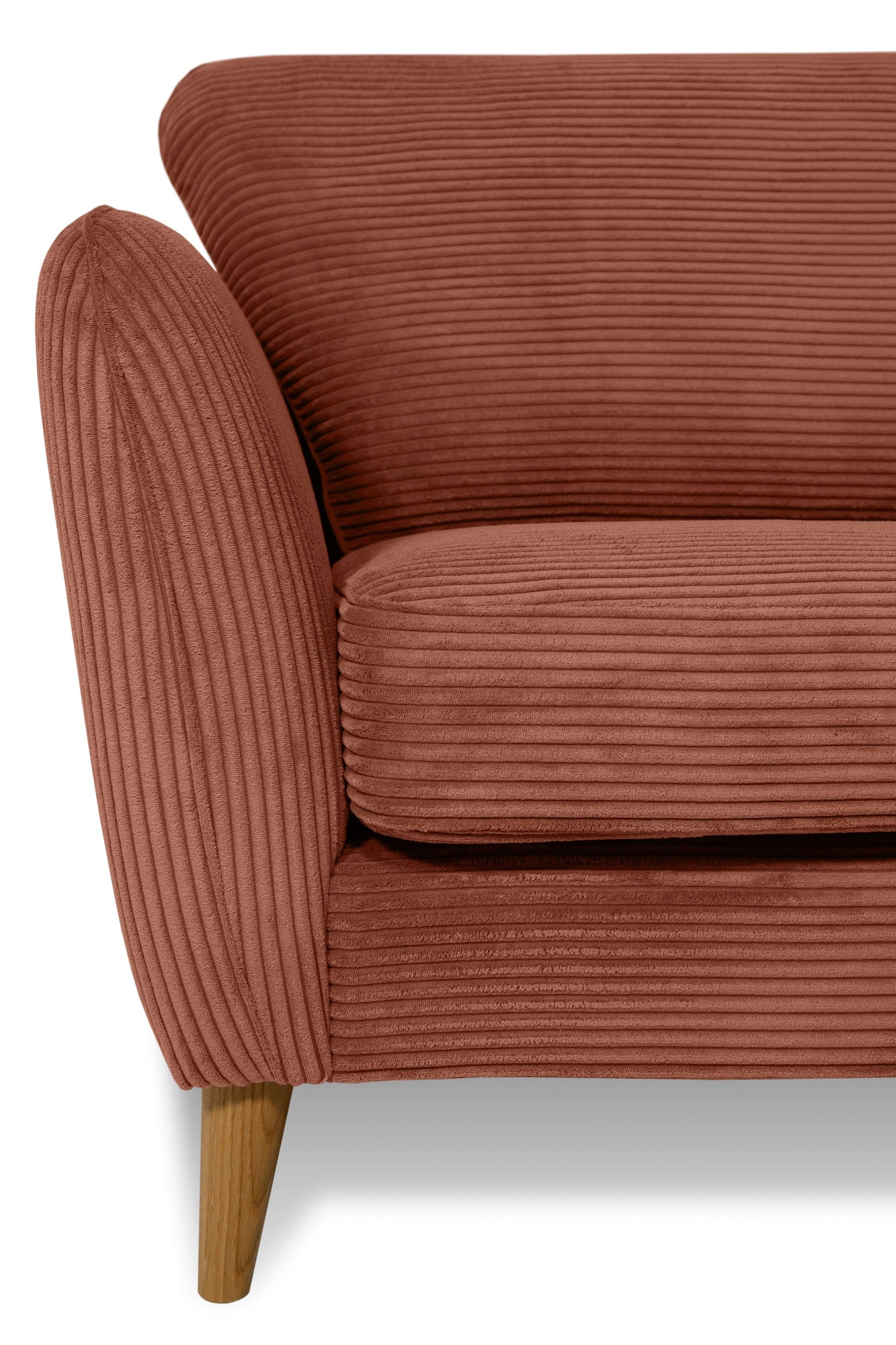 Home affaire 2-Sitzer »MARSEILLE Sofa 170 cm«, mit Massivholzbeinen aus Eiche, verschiedene Bezüge und Farbvarianten