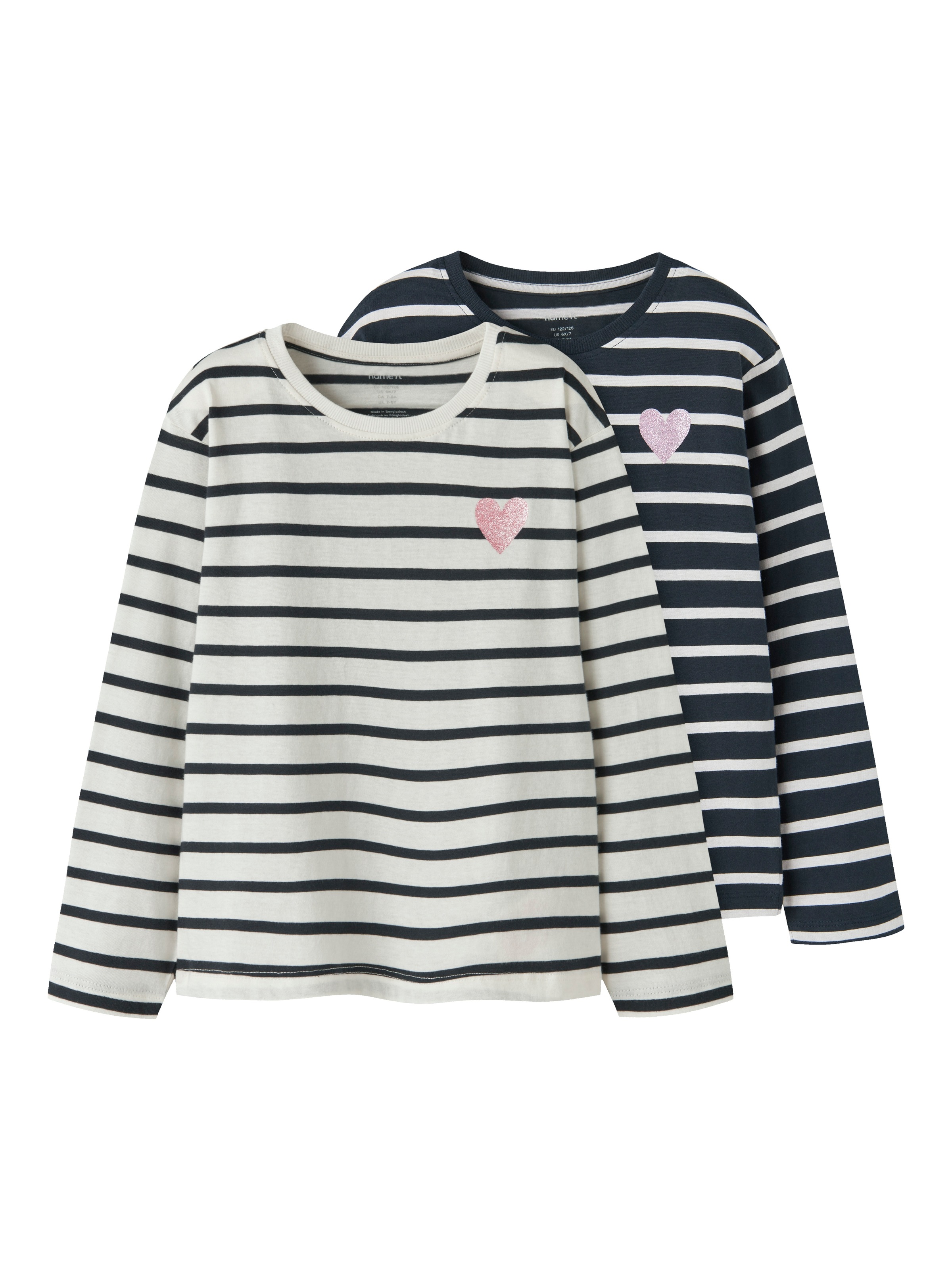 Thumbnail - Name It Langarmshirt "NKFTENISA 2P LS NREG TOP BOX PB" Packung, 2 tlg.