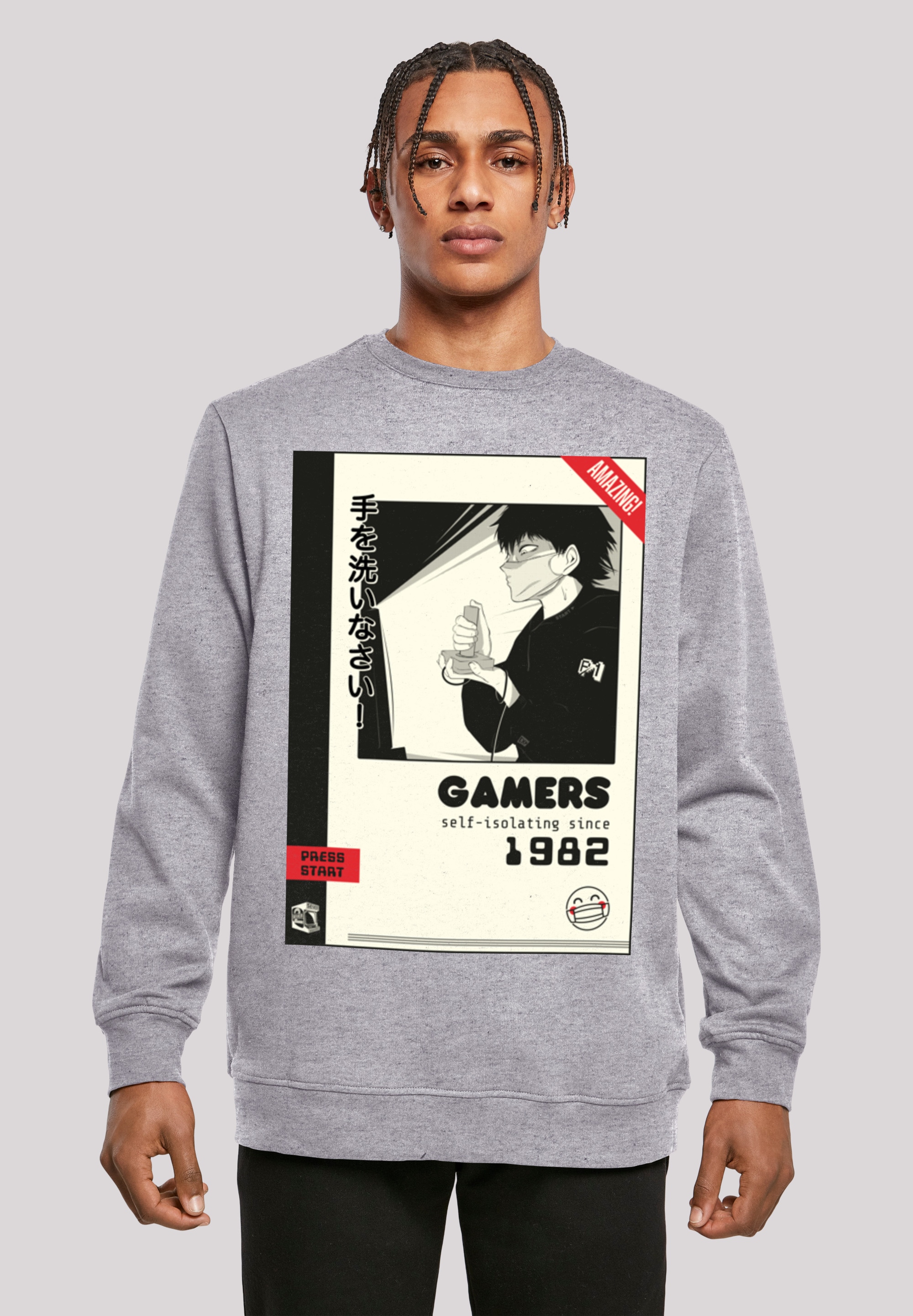 F4NT4STIC Kapuzenpullover "Retro Gaming self-isolating since 1982", Print günstig online kaufen