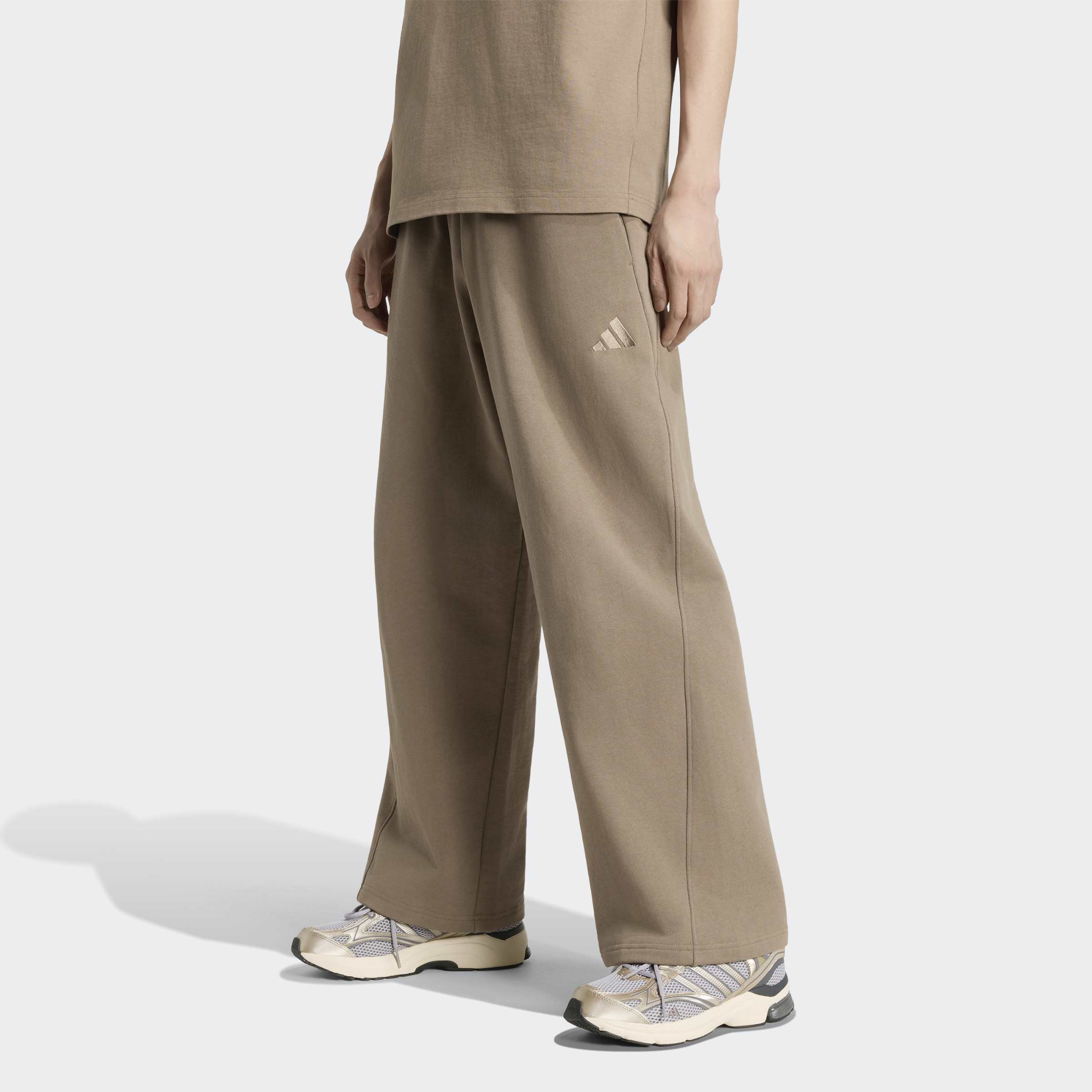 adidas Sportswear Sporthose "ADIDAS KIT, WEIT GESCHNITTEN, KLEINES LOGO" Schwere Premium-Qualität, robuste Stoffstruktur