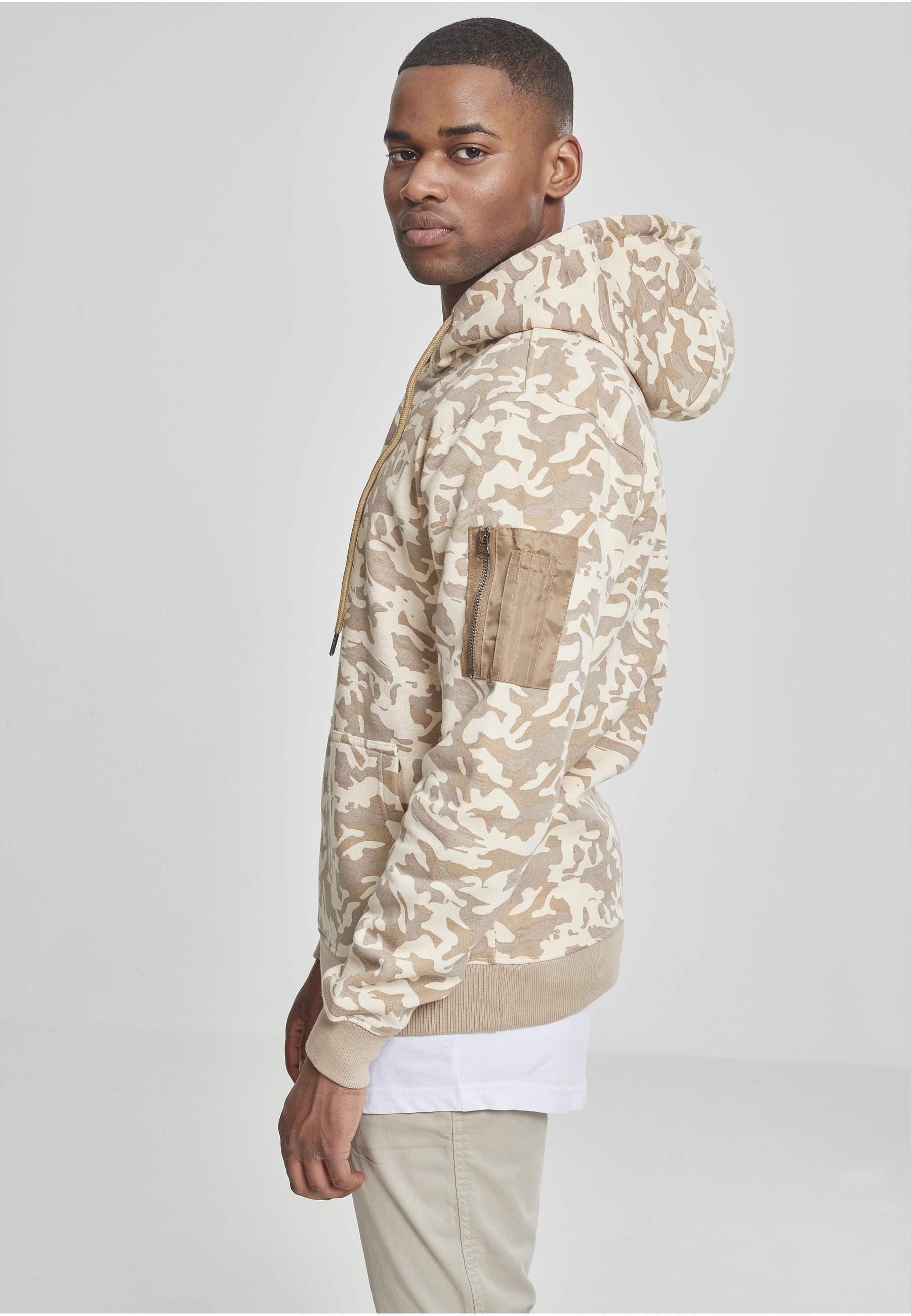 URBAN CLASSICS Sweatshirt »Urban Classics Herren Sweat Camo Bomber Hoody«, 1
