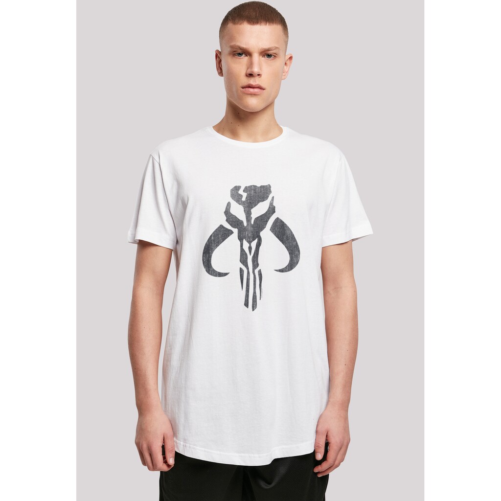 F4NT4STIC T-Shirt »Long Cut T Shirt 'Star Wars Mandalorian Banther Skull'«