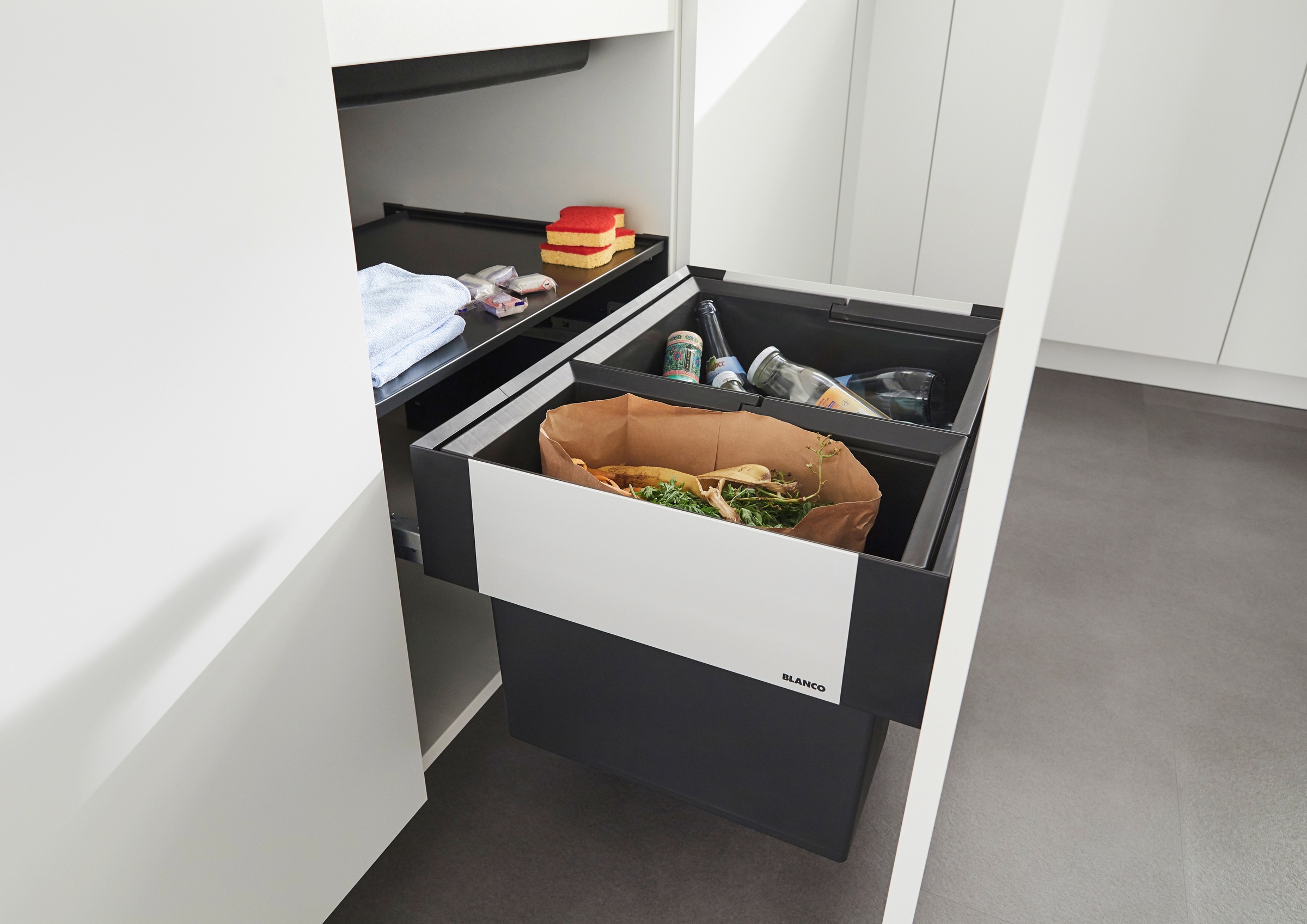 Blanco Mülltrennsystem "Select II 60/2" 2 Behälter Kunststoff, Stahlblech, günstig online kaufen