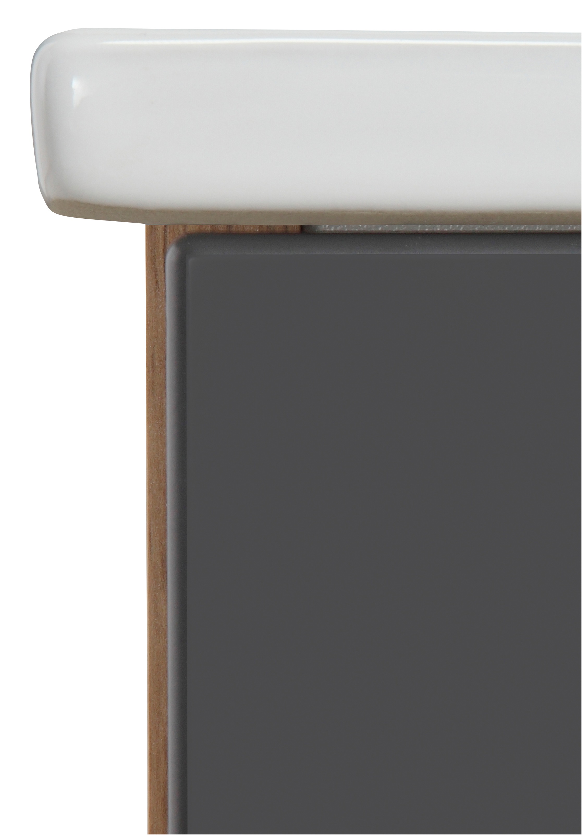 welltime Waschtisch »Trento Badezimmerschrank mit Becken Bestseller«, Badmöbel in Breite 80 cm, Waschplatz mit 2 Schubladen, Badschrank
