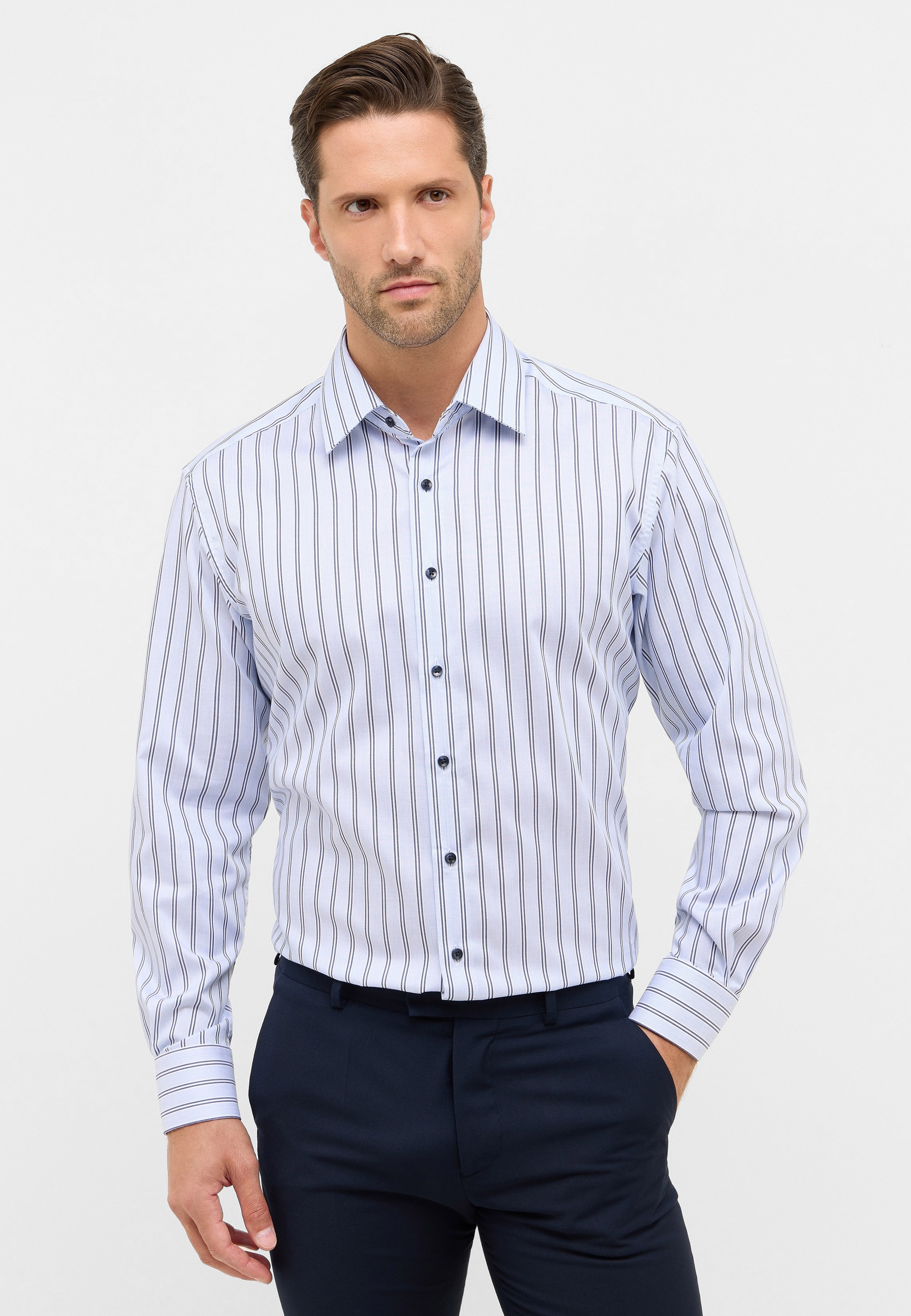 Eterna Langarmhemd "MODERN FIT", NON IRON (bügelfrei) günstig online kaufen