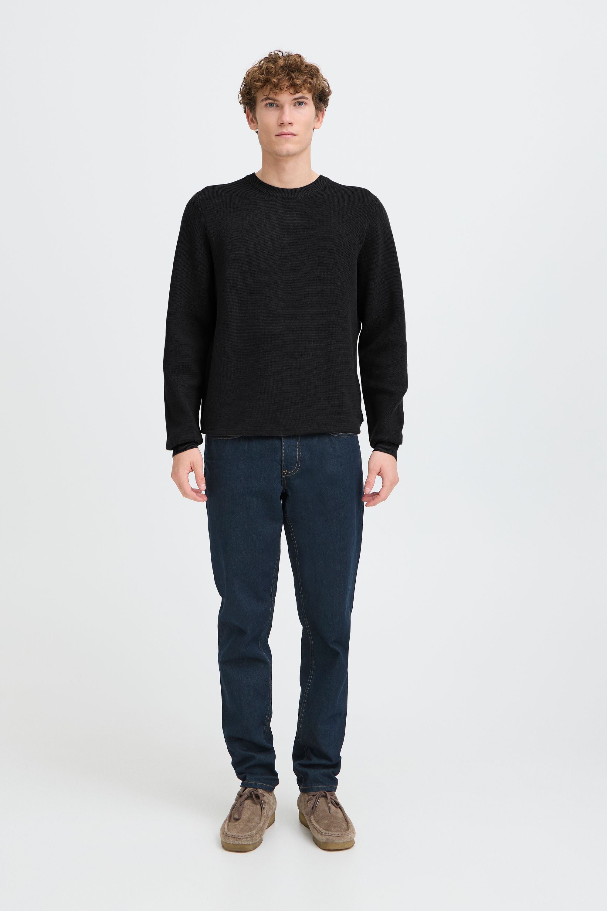 Casual Friday Strickfleece-Pullover "Strickpullover CFTHEO" günstig online kaufen