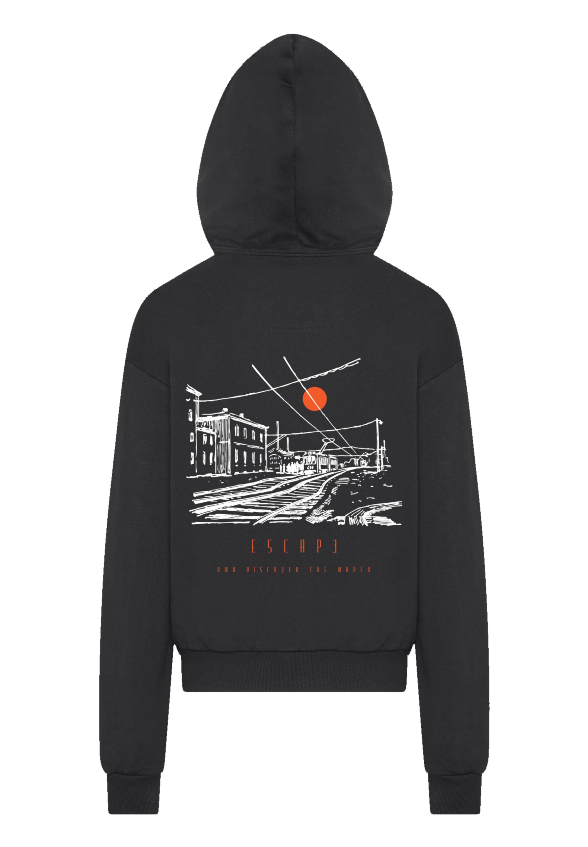 F4NT4STIC Kapuzenpullover »Escape Discover the World Town Train Station«, Premium Qualität, ESCAPE Collection