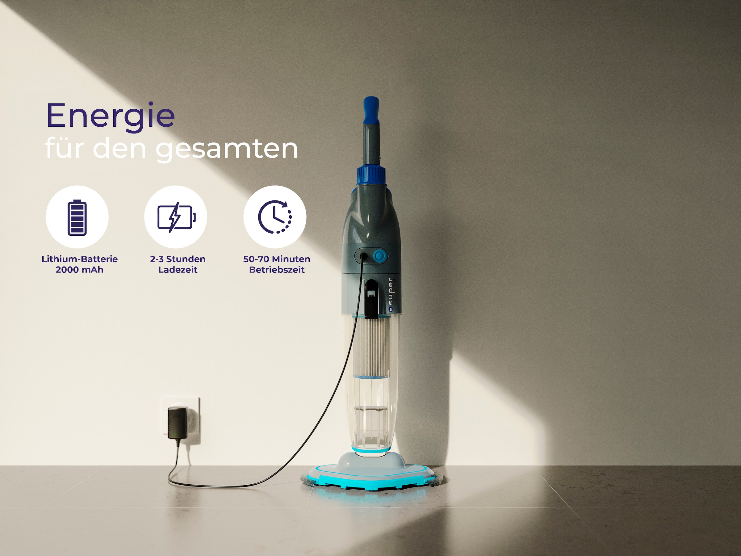 Gre Poolbodensauger, batteriebetrieben