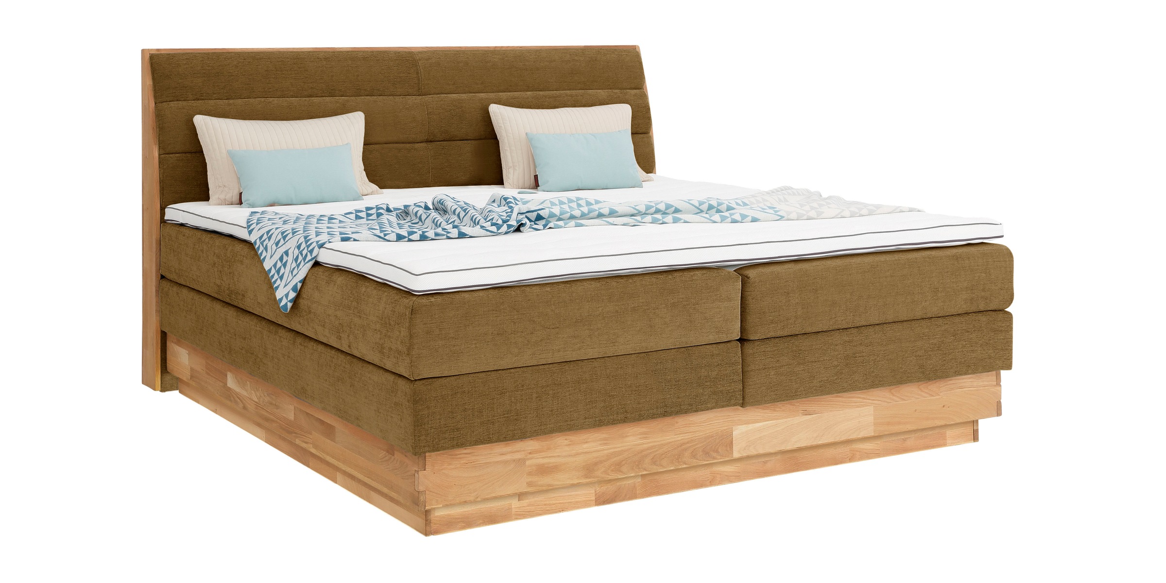 OTTO home Boxspringbett "Jenna" ohne LED-Beleuchtung, mit zertifizierten, r günstig online kaufen