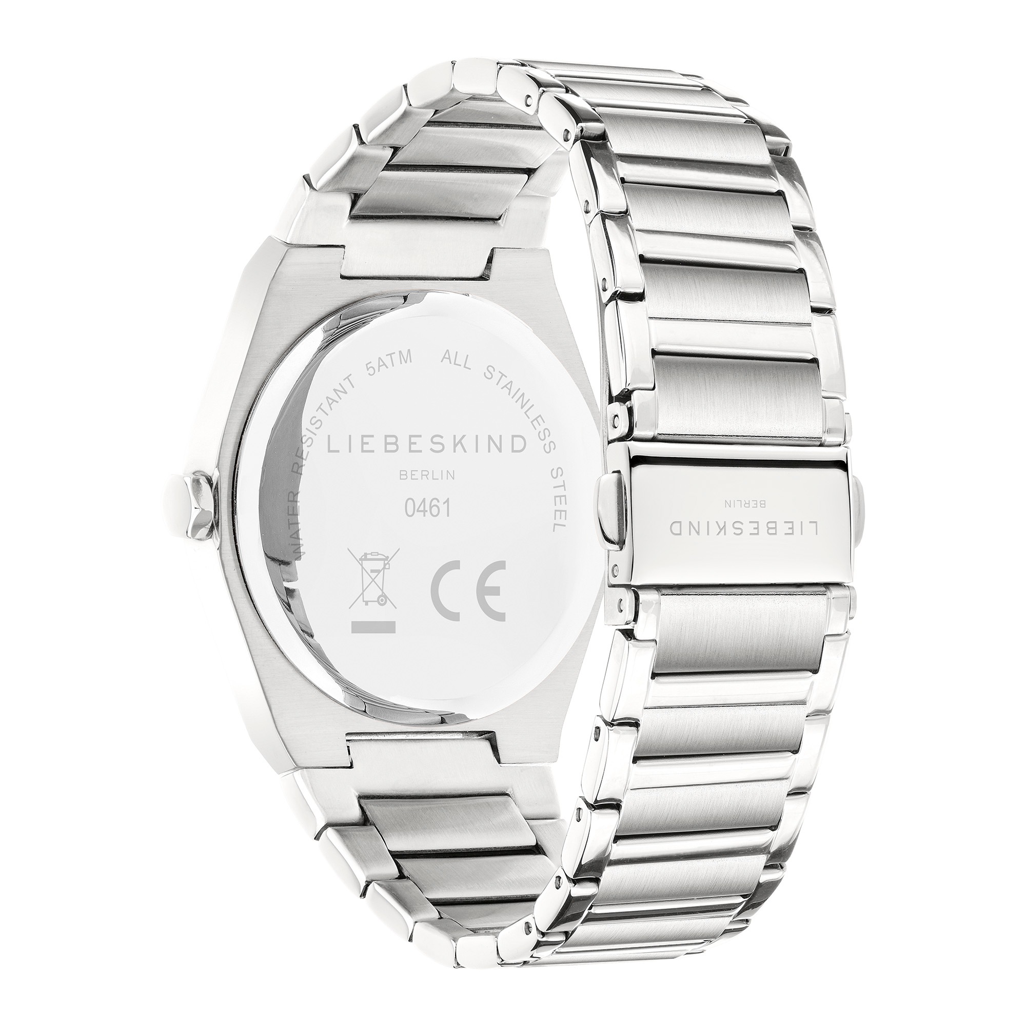 Liebeskind Berlin Quarzuhr »Minimalist 48 mm«, Armbanduhr, Damenuhr, Edelstahlarmband, analog