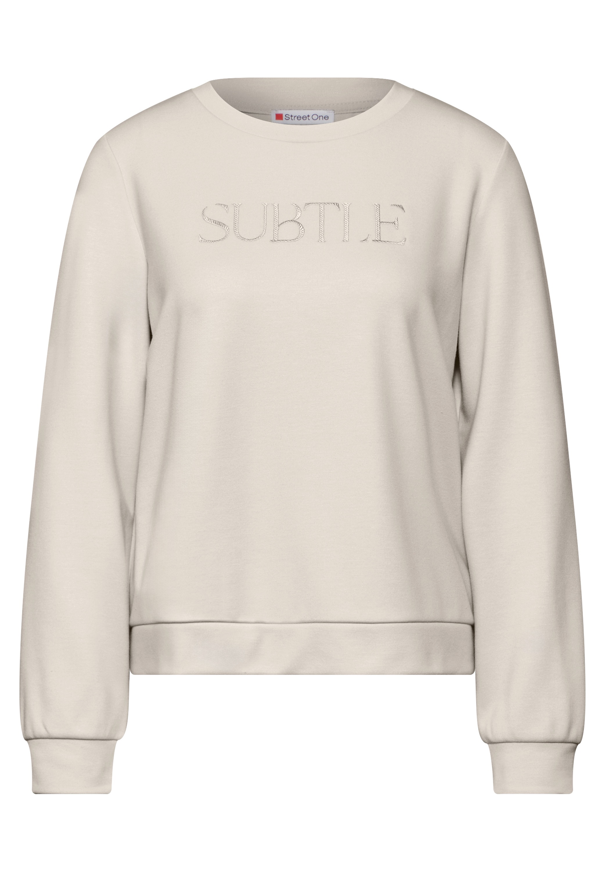 STREET ONE Langarmshirt, aus elastischem Materialmix