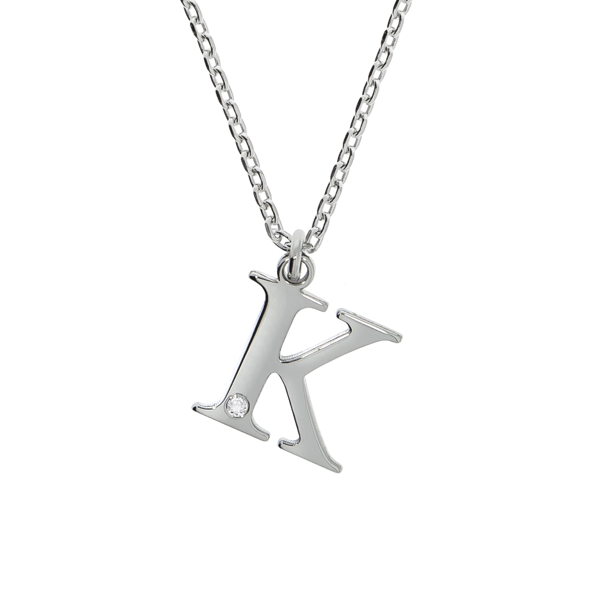 Diamonds by Ellen K. Kette mit Anhänger »925/- Sterling Silber Diamant 0,008ct. Buchstabe K«