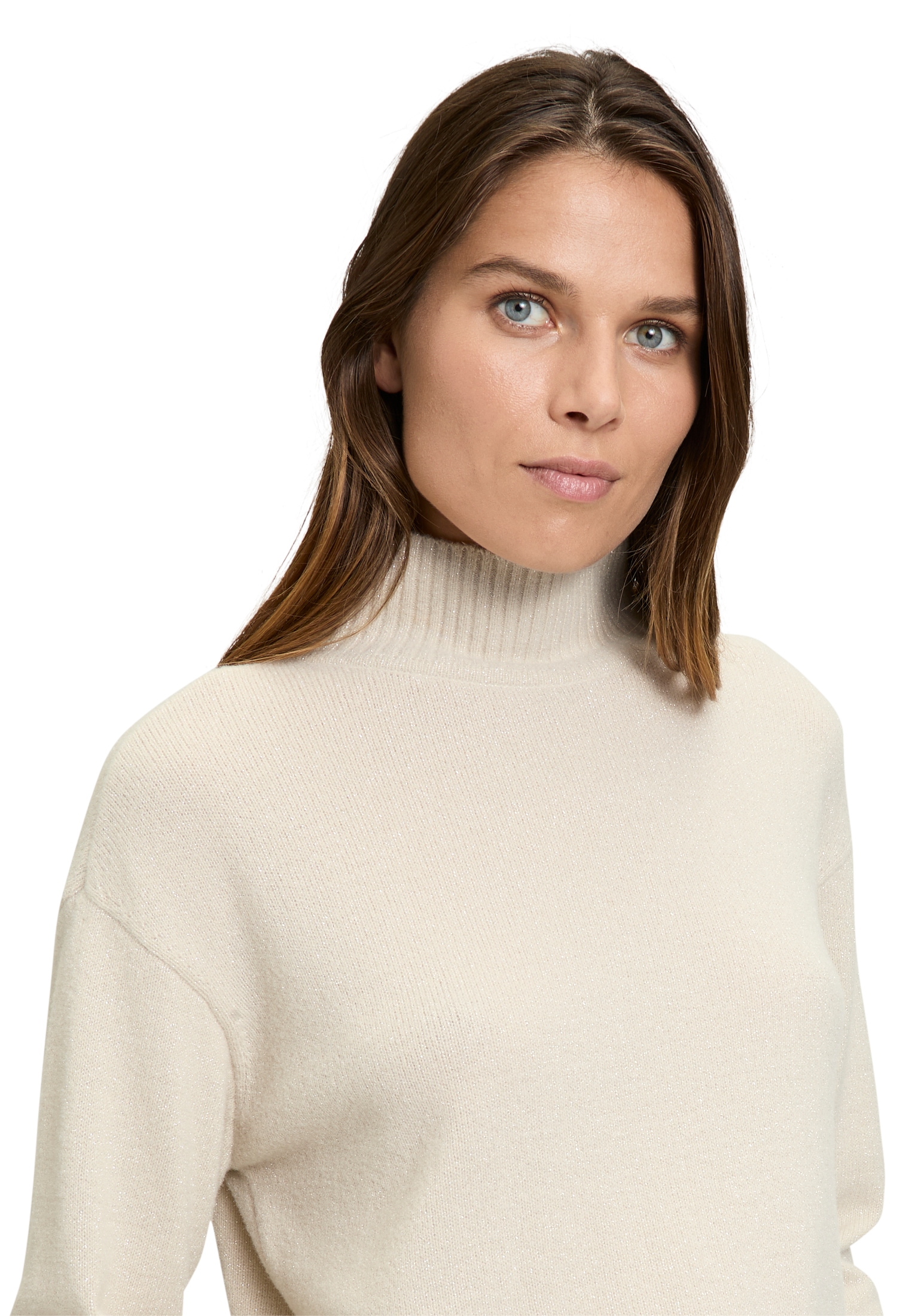 Betty Barclay Strickpullover »Betty Barclay Damen Strickpullover mit Lurexfaden«, (1 tlg.), Kragen