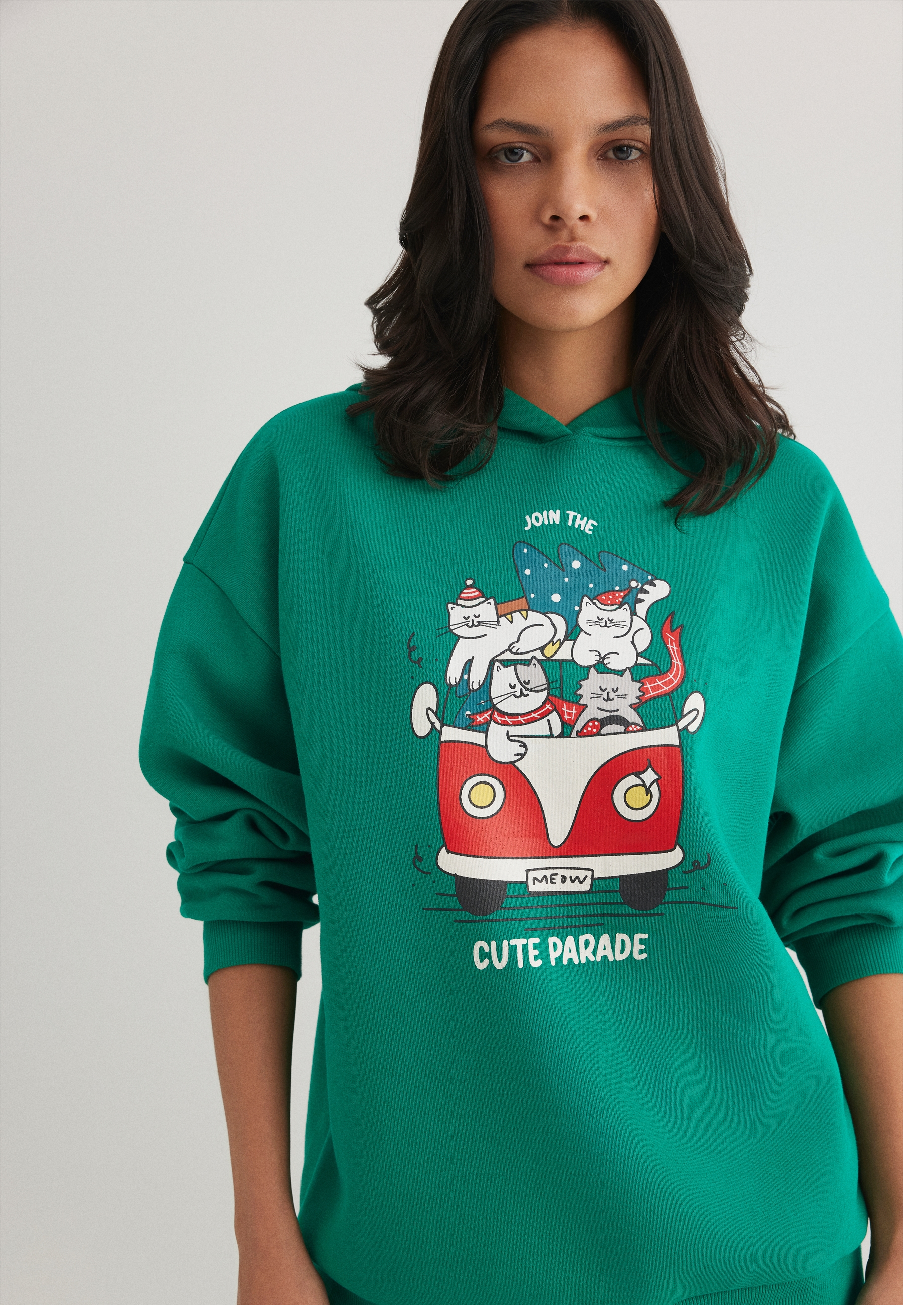 Mavi Rundhalspullover »CUTE PARADE HOODIE«, Hoodie X-Mas