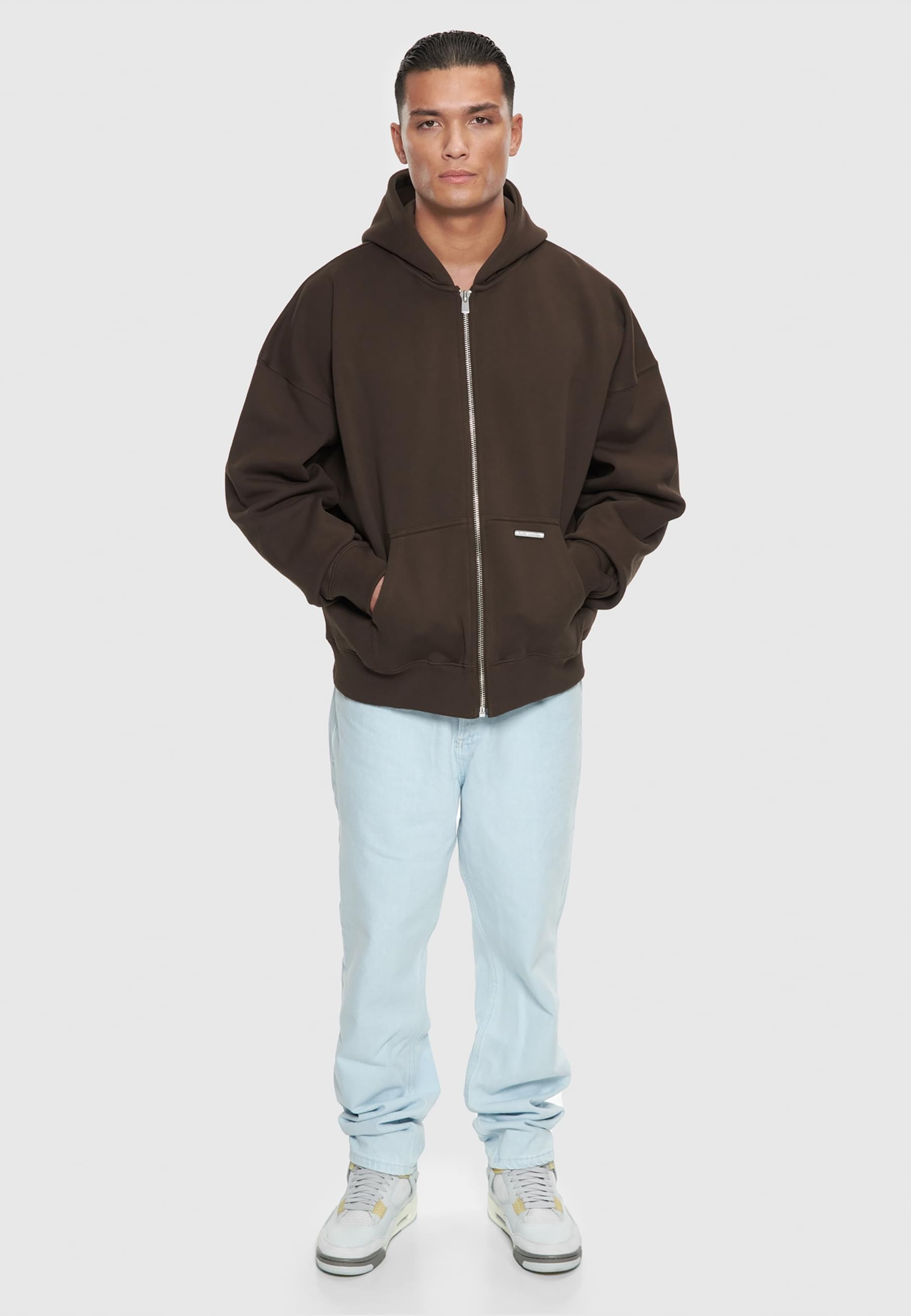 Dropsize Sweatjacke »Dropsize Herren Bazix Republiq Super Heavy Rib Zipper«
