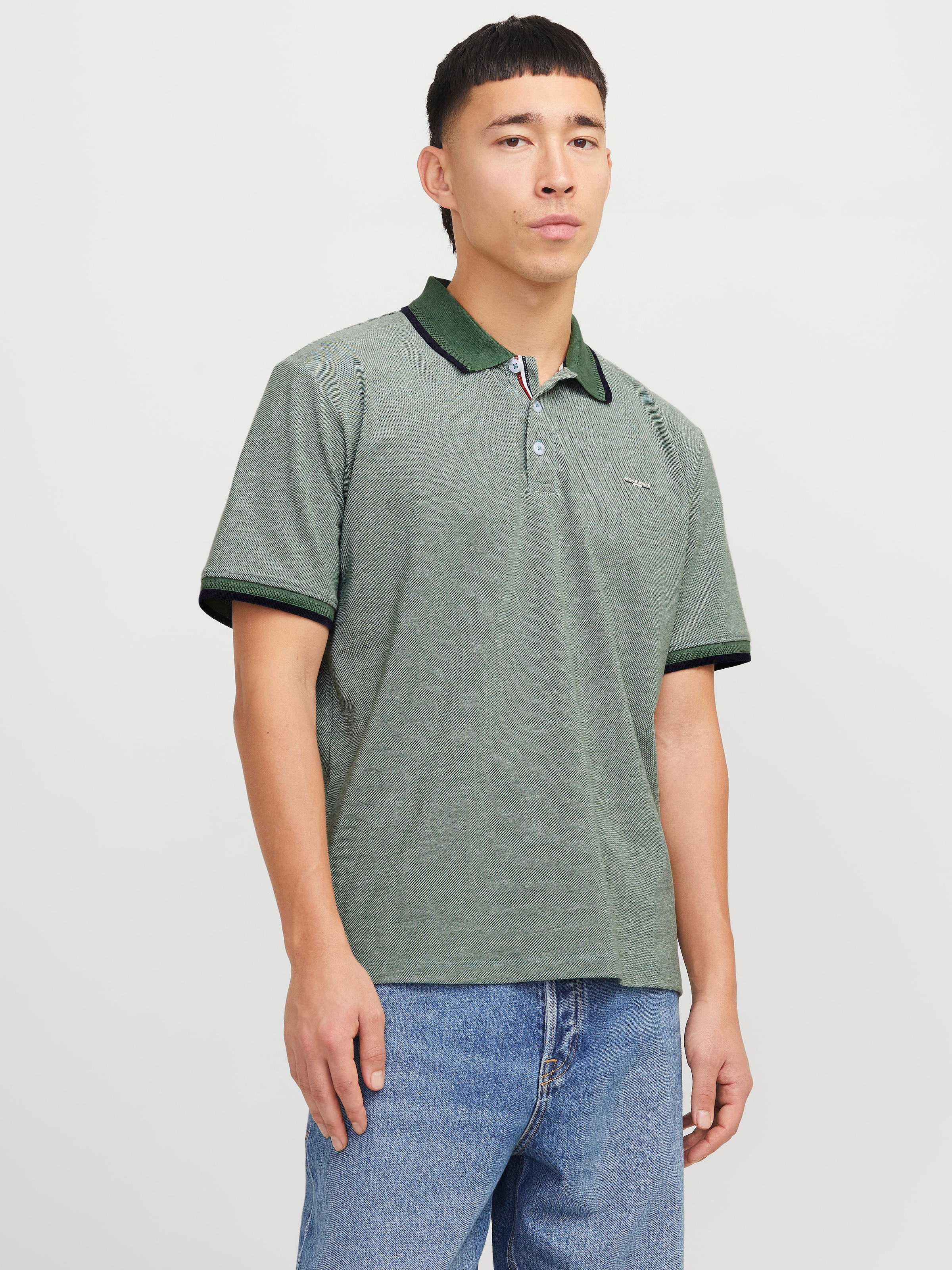 Jack & Jones Poloshirt "JPRBLUALVES SS POLO SN" mit Logo Stickerei günstig online kaufen