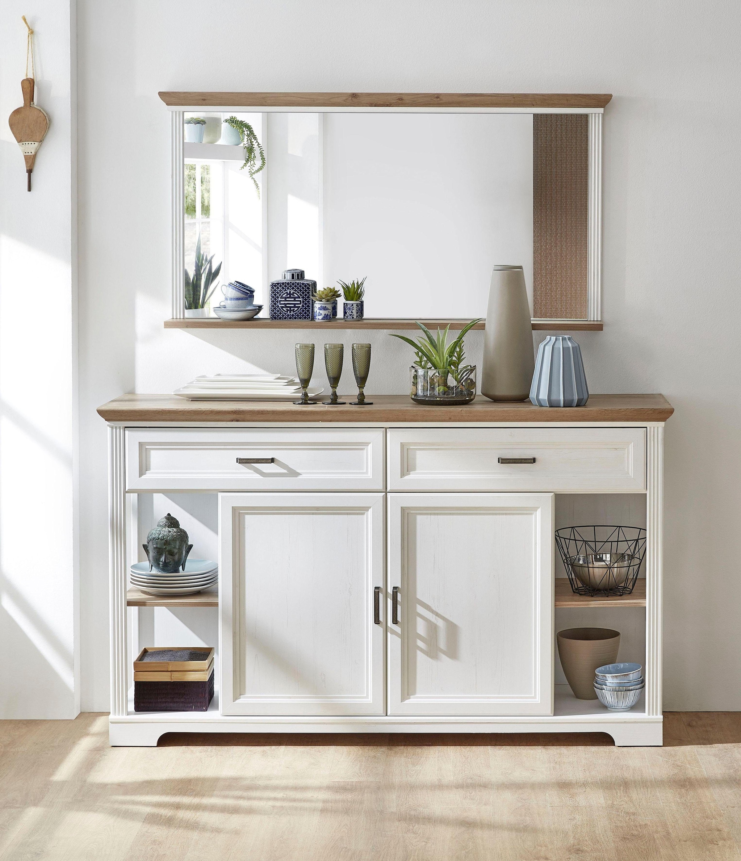 Innostyle Sideboard »Jasmin«, cm, 171 Fächere 2 Holztüren, Schubkästen, 2 Breite offene 4 | BAUR