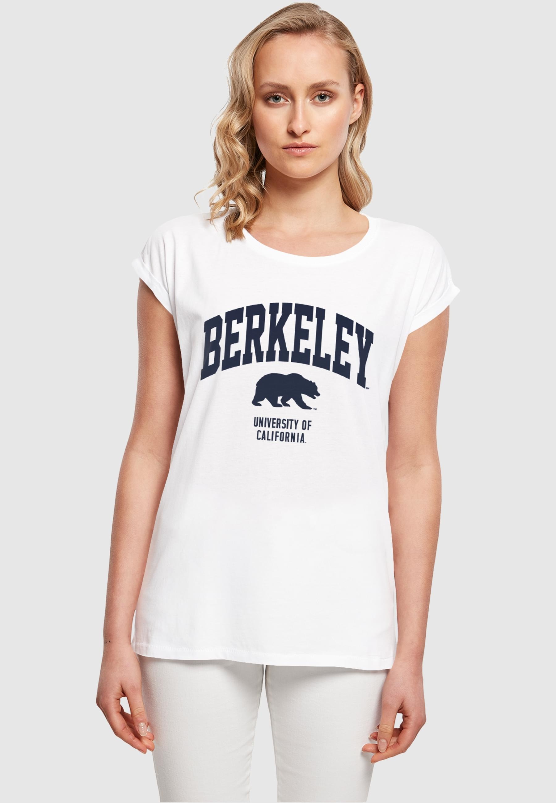 Merchcode T-Shirt »Merchcode Damen Ladies Berkeley University - Bear T-Shirt«, (1 tlg.)