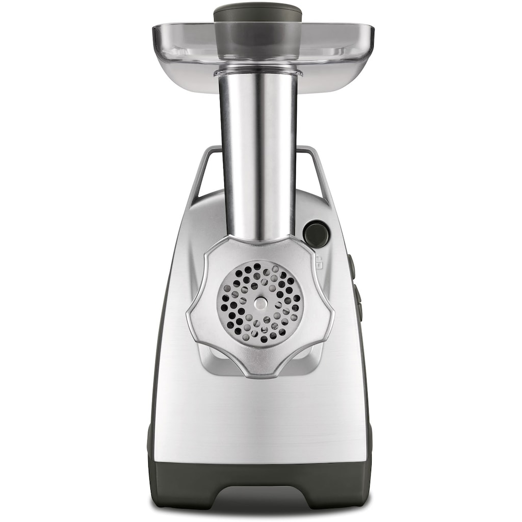 Moulinex Fleischwolf »ME6868 Meat Mincer«, 2200 W, 4 Zubehörteile inbegriffen, sicheres Reverse-System, schwarz/silber