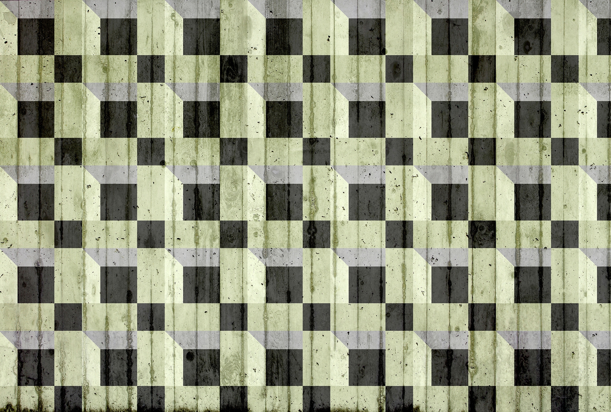 Architects Paper Fototapete "Atelier 47 Squares 3D 3" 3D-Optik glatt Vlies, Wand, Schräge, Decke
