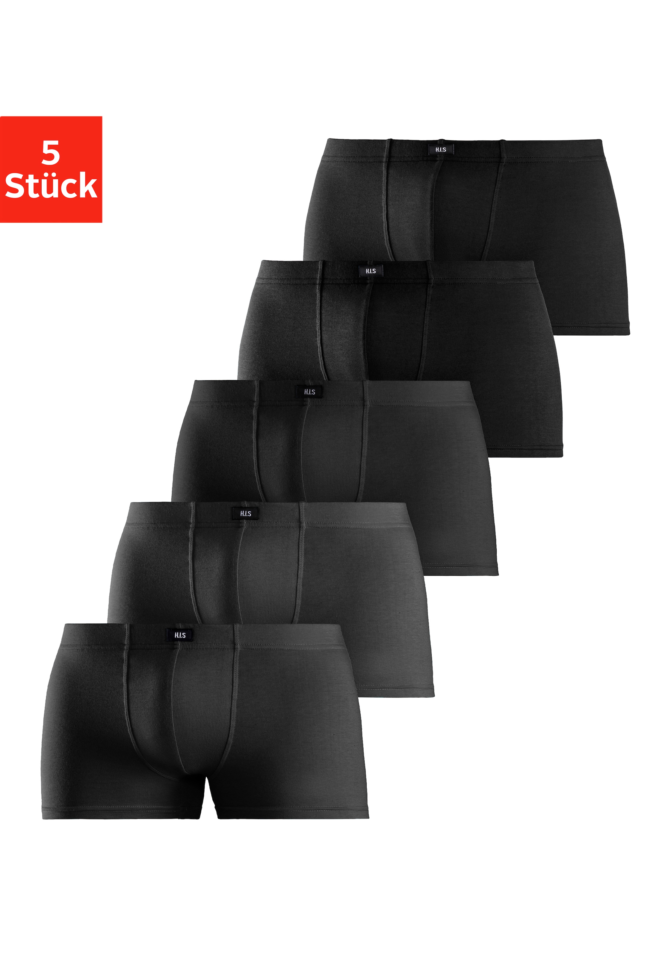 H.I.S Boxer "Boxershorts für Herren" Packung, 5 Stk. aus Baumwolle
