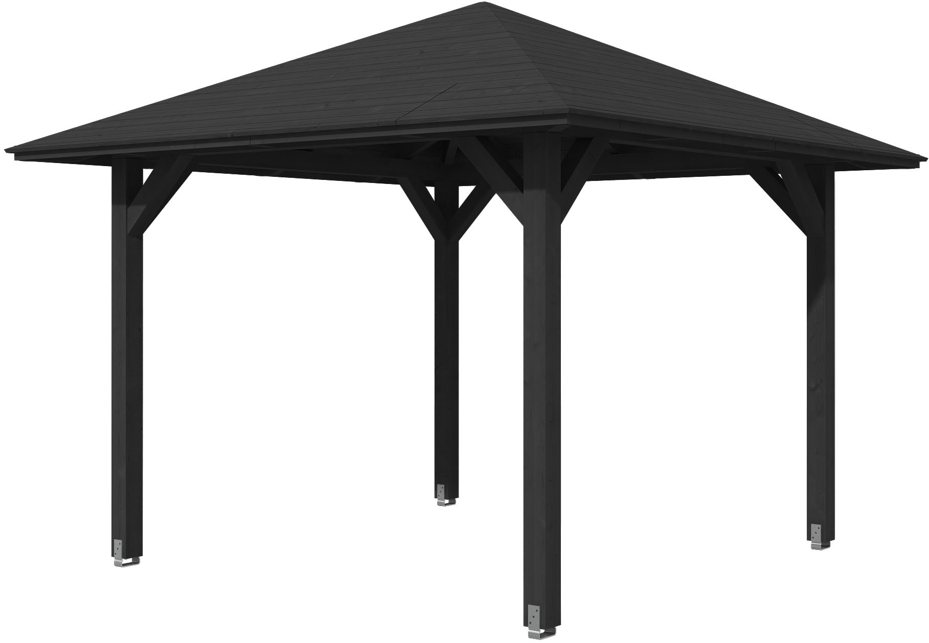 Skanholz Pavillon "Cannes 1", 4-Eck, BxT: 374x374 cm günstig online kaufen