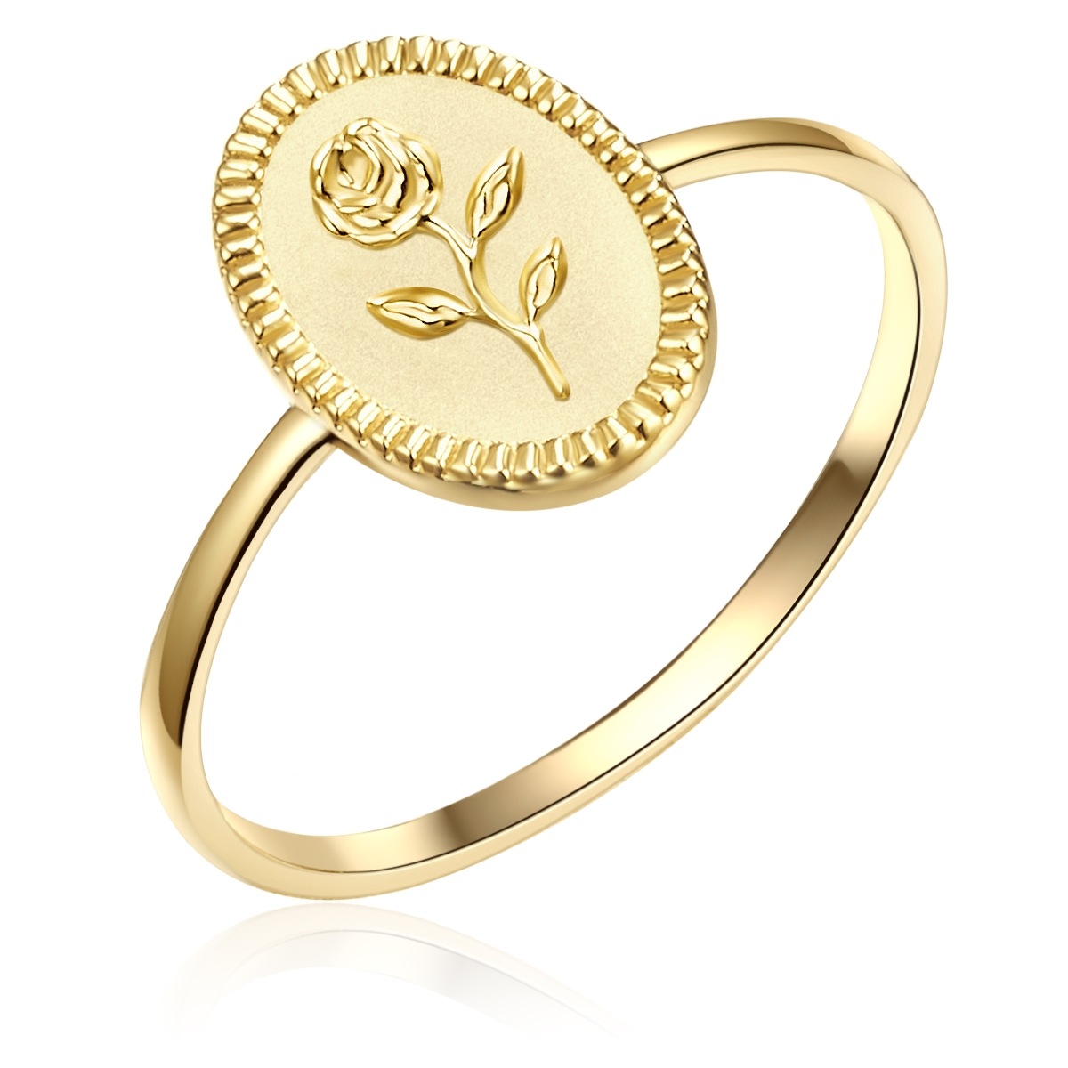 Glanzstücke München GSM900 Silver Ring Yellow Gold Size 56 2