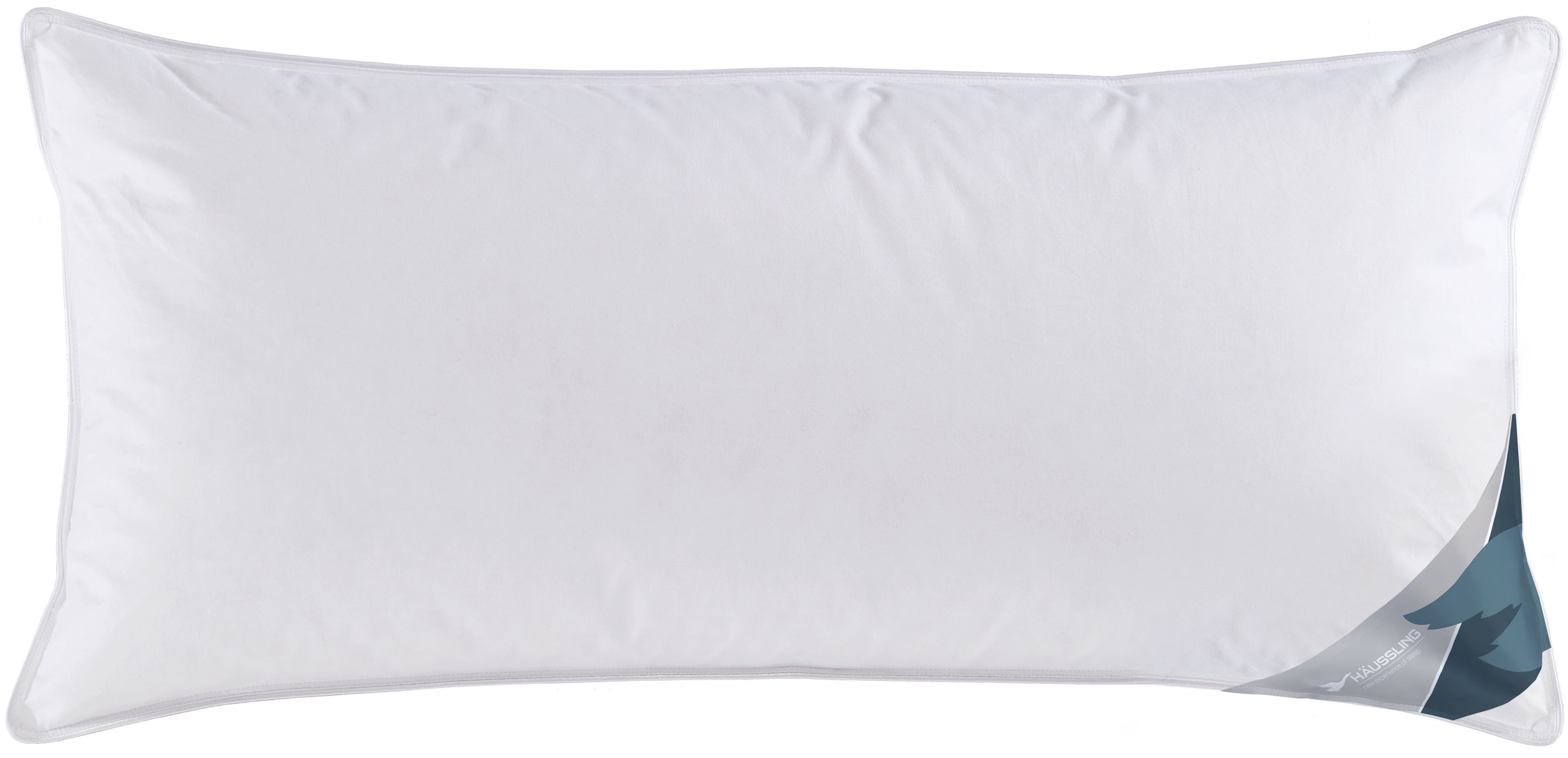 Haeussling "Kuscheltraum, Kissen mit Hausstaub- & Milbenbarriere" Füllung: Außenkammern mit 60% Daunen, 40% Federn, Innenkammer: 100% Federn 1 Stk. tlg. Kopfkissen 40x80 cm, 80x80cm, Made in Germany