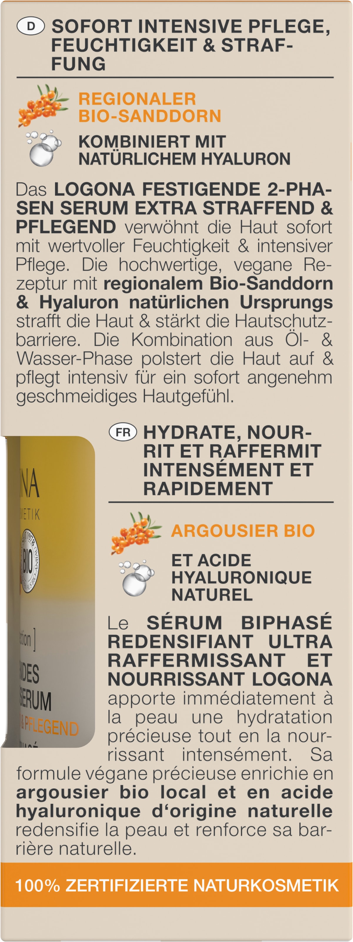 LOGONA Anti-Falten-Serum »age protection Festigendes 2-Phasen-Serum« Anti-Falten-Serum, für reife Haut, aufpolsternd, feuchtigkeitsspendend