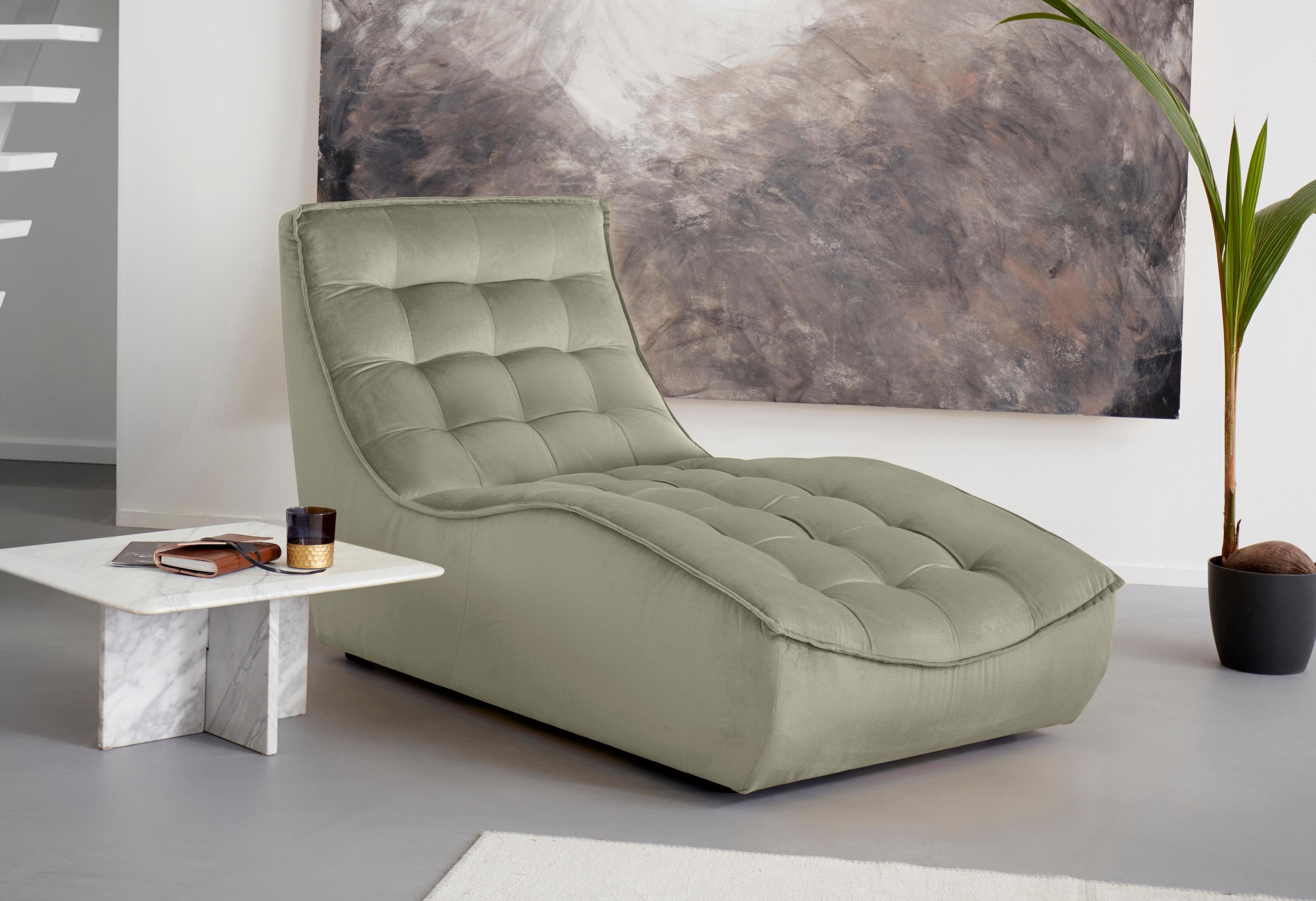 CALIA ITALIA Chaiselongue "Banjo, Designsofa, erstklassiger Sitzkomfort, al günstig online kaufen