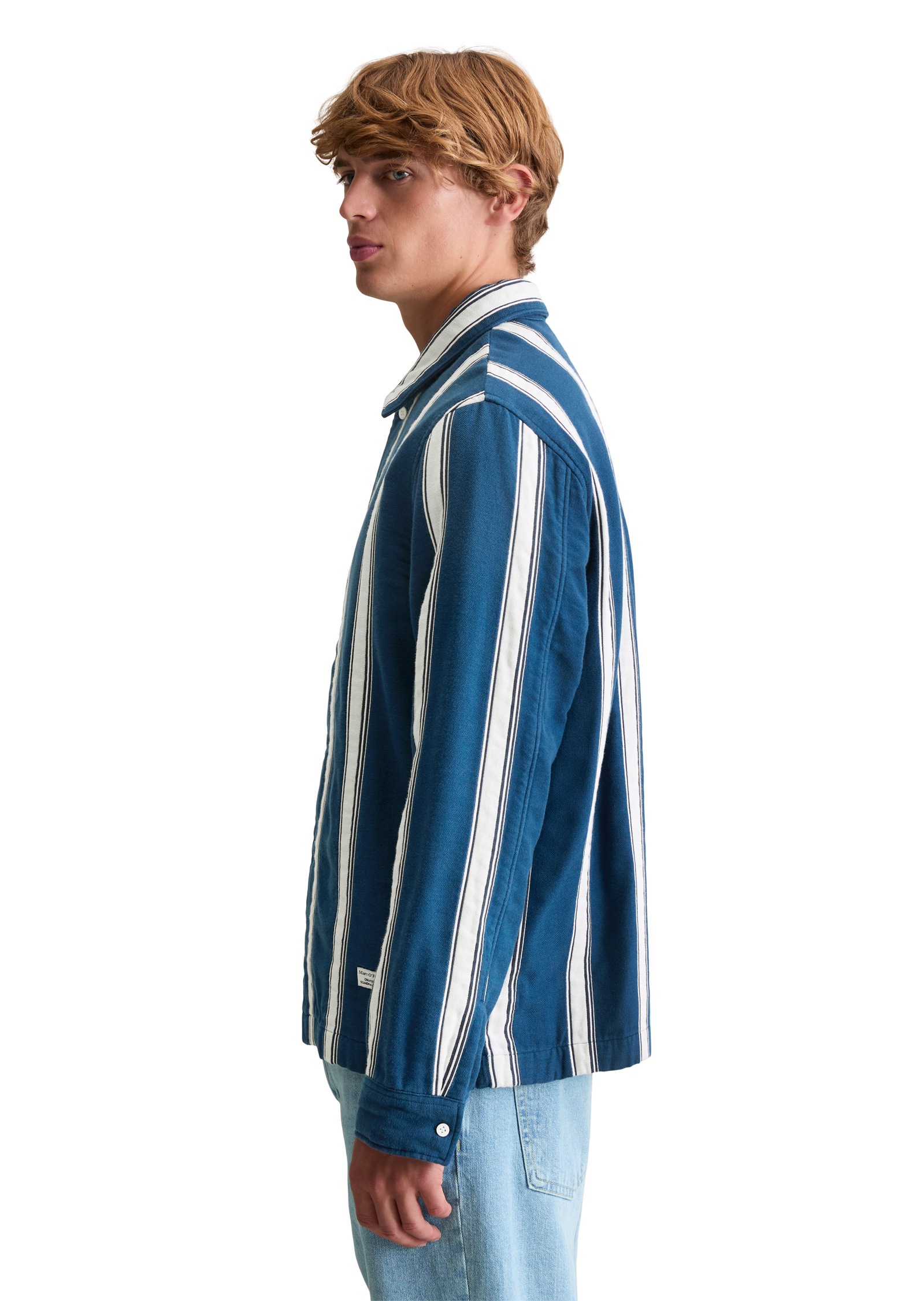 Marc OPolo DENIM Kurzjacke "mit vertikalen Streifen" ohne Kapuze günstig online kaufen