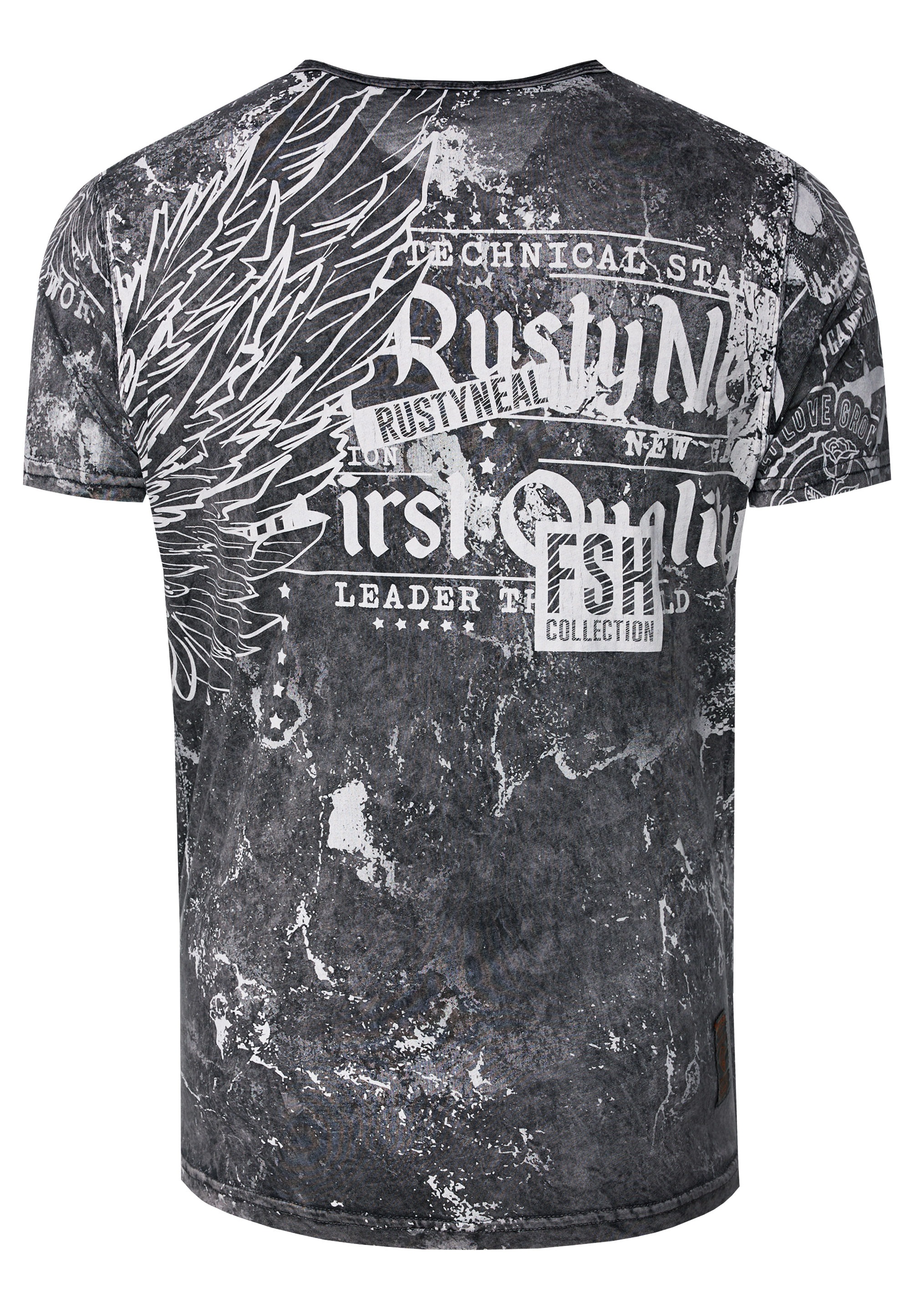 Rusty Neal T-Shirt »Rusty Neal«, mit Allover-Print