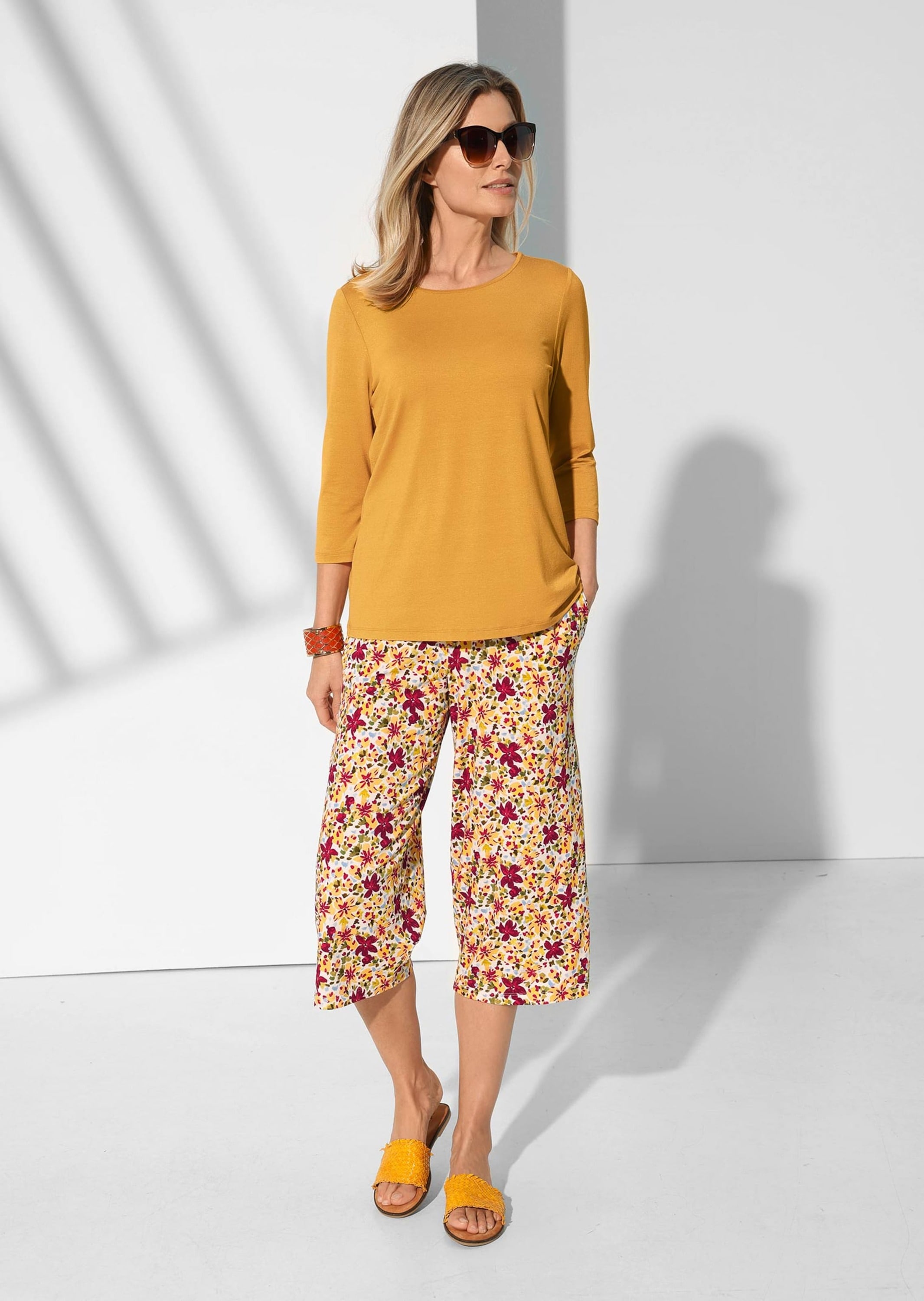 GOLDNER 3/4-Arm-Shirt »Trageangenehmes Viskoseshirt mit Elasthan«