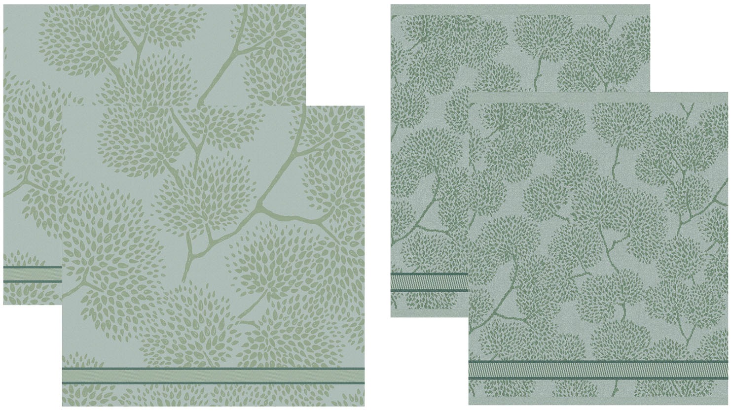 DDDDD Geschirrtuch "DDDDDD Kombi-Set TREES, aus 2 Geschirrtüchern & 2 Küche günstig online kaufen