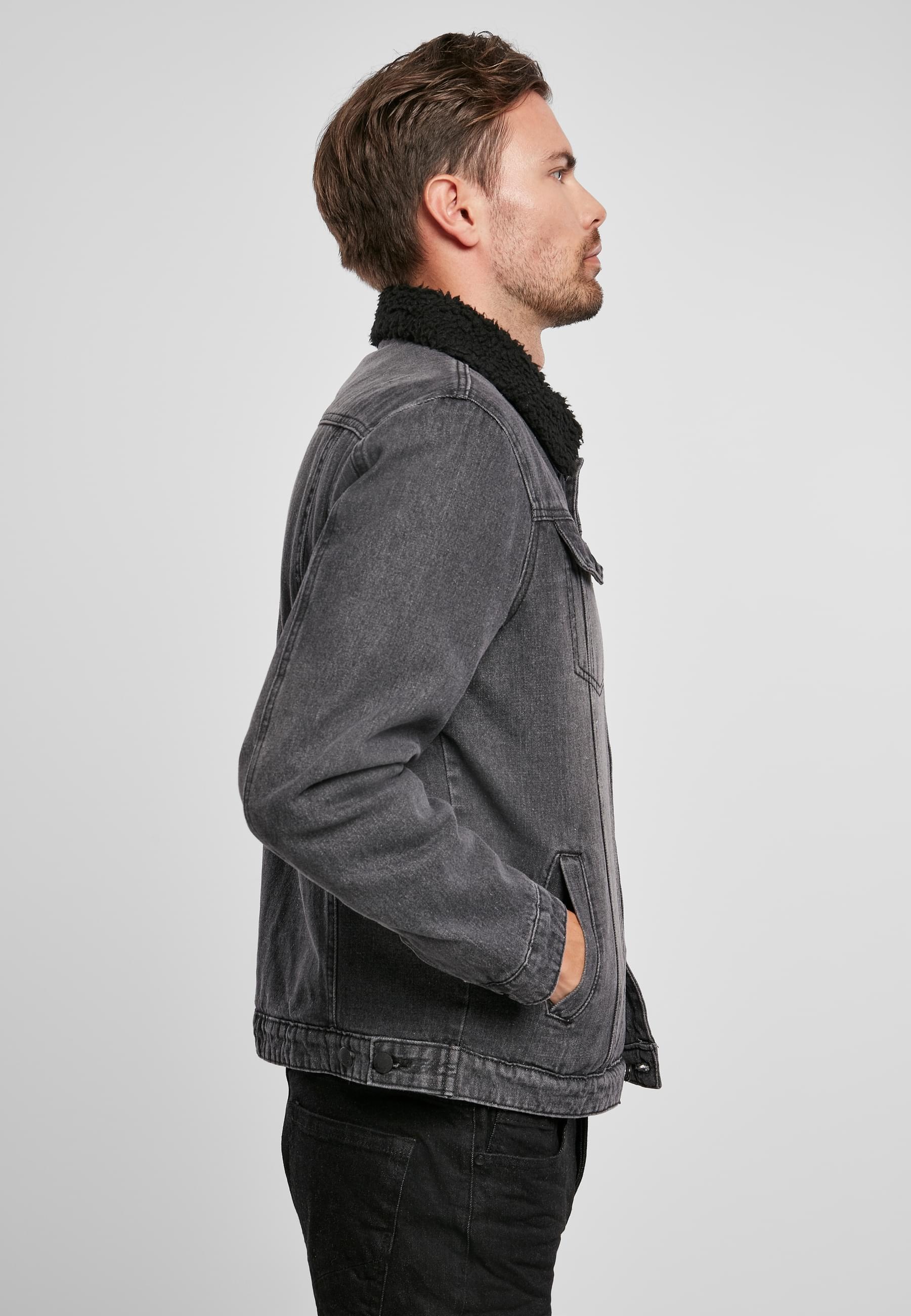 Brandit Allwetterjacke »Brandit Herren Sherpa Demin Jacket«, (1 St.), ohne Kapuze