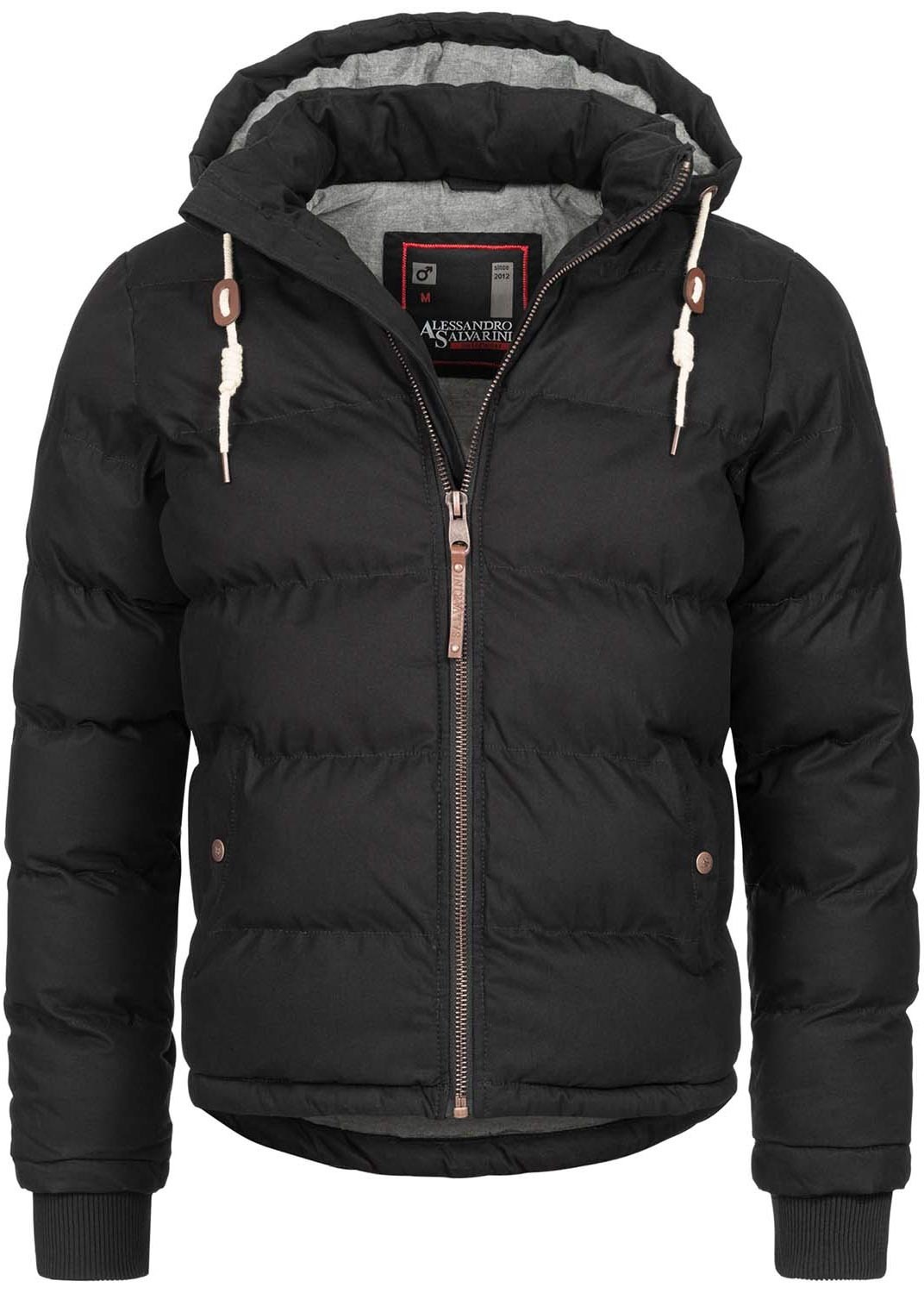 Alessandro Salvarini Winterjacke »ASGinio«, mit abnehmbarer Kapuze