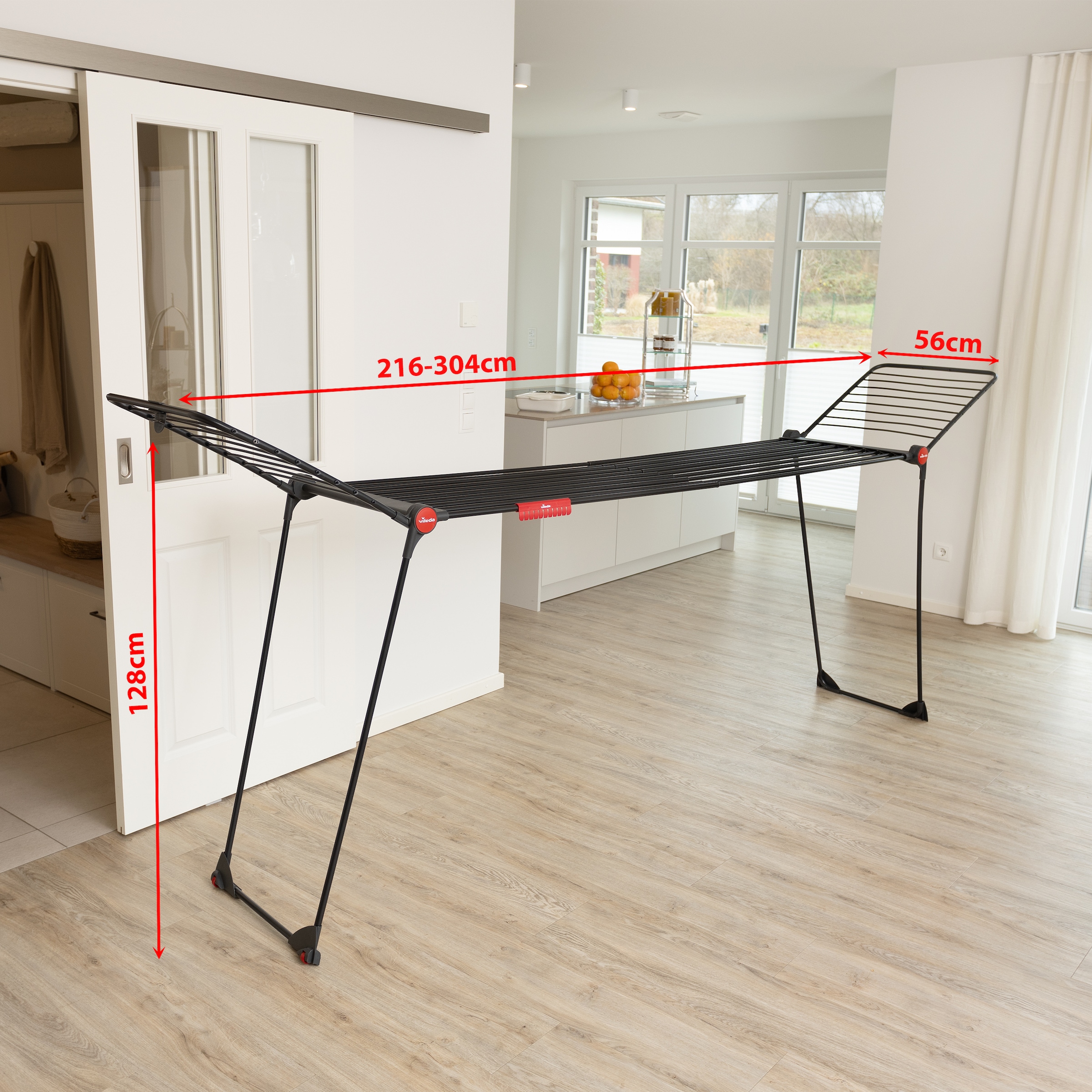 Vileda Wäscheständer »Vileda INFINITY Flex« Ausziehbar auf 304 cm - für große Wäschestücke