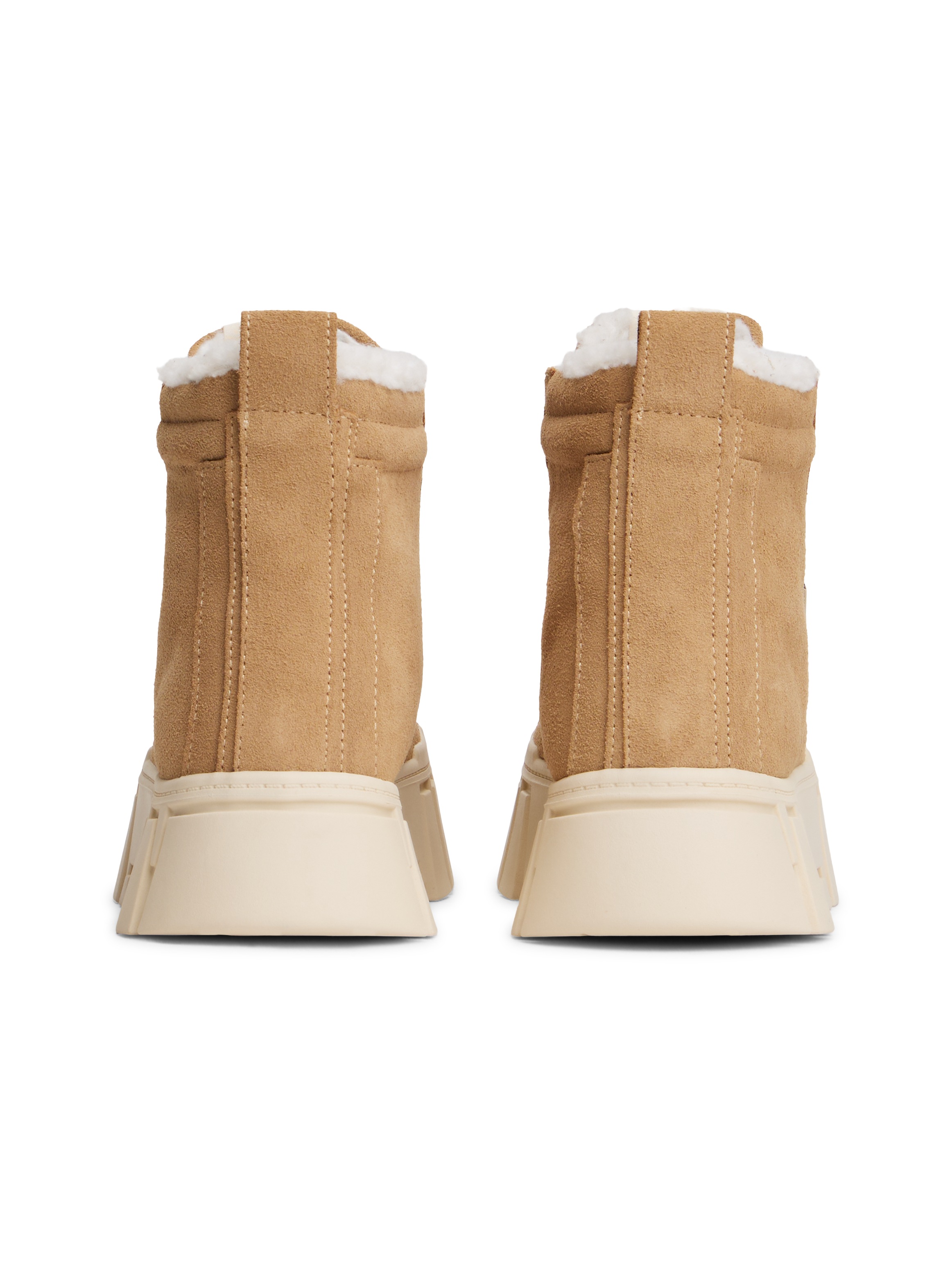 Tommy Jeans Winterboots »TJW VULC FLATFORM SUEDE WL«, Schnürboots, High Top-Sneaker mit markanter Plateausohle