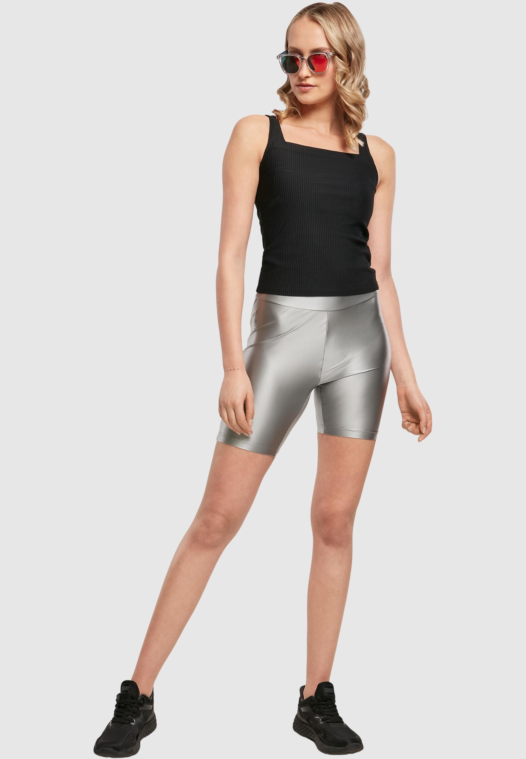 URBAN CLASSICS Muskelshirt »Urban Classics Damen Ladies Squard Neckline Rib Top«, (1 tlg.)