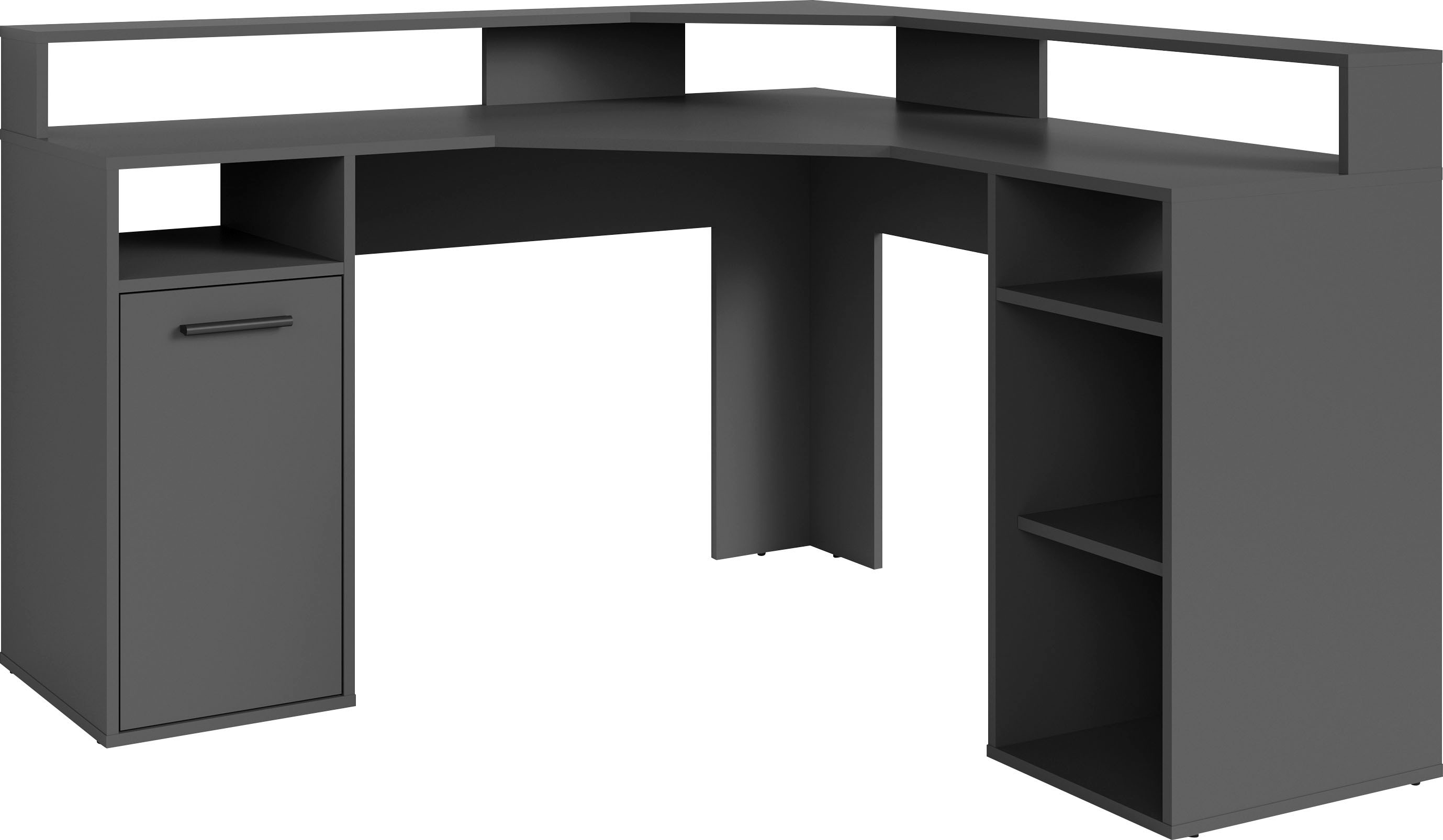 OTTO home Gamingtisch "Fowey" Breite 139 cm, moderner Eck-Schreibtisch