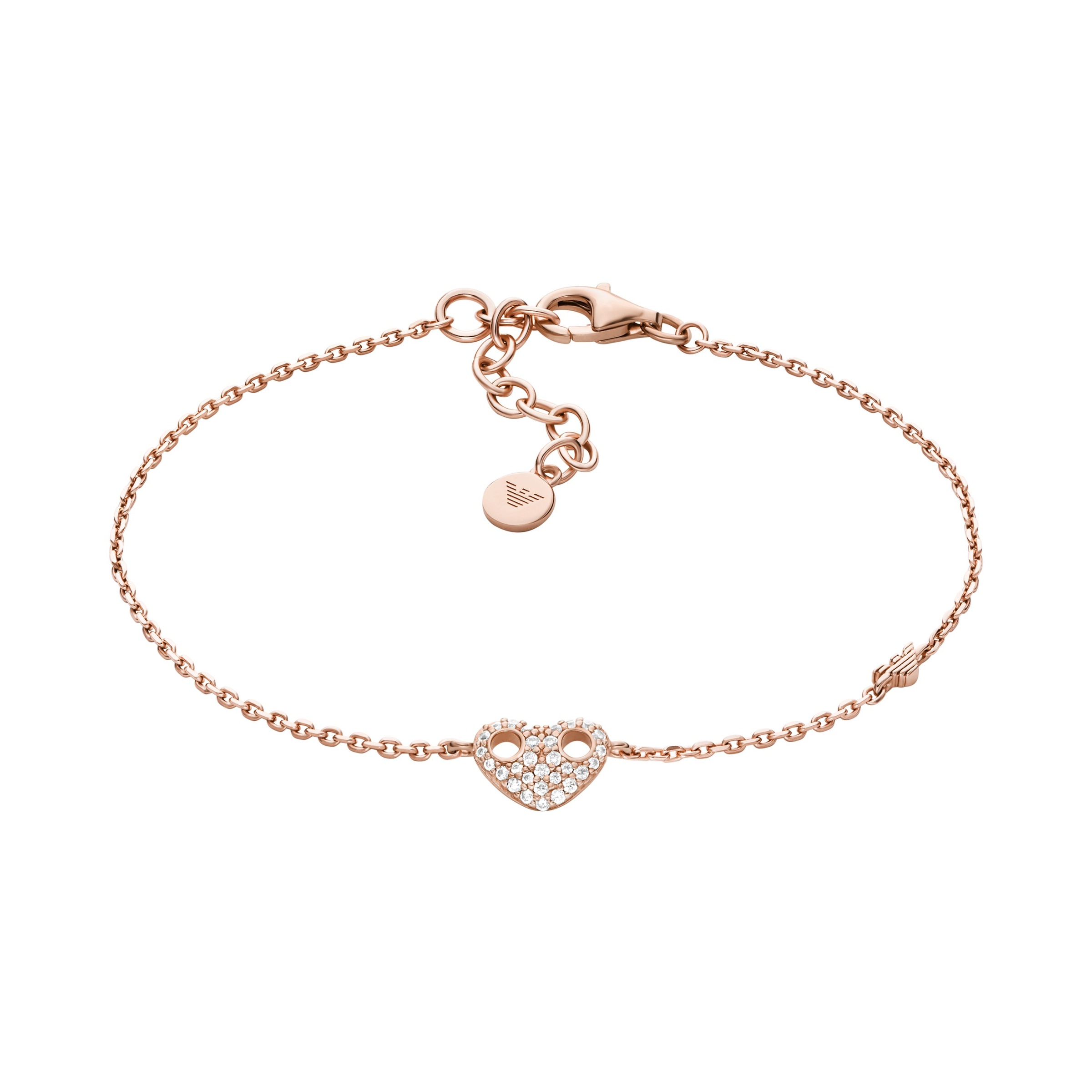 Emporio Armani Armband »Schmuck Geschenk Silber 925 SENTIMENTAL Herz« mit Zirkonia (synth.)