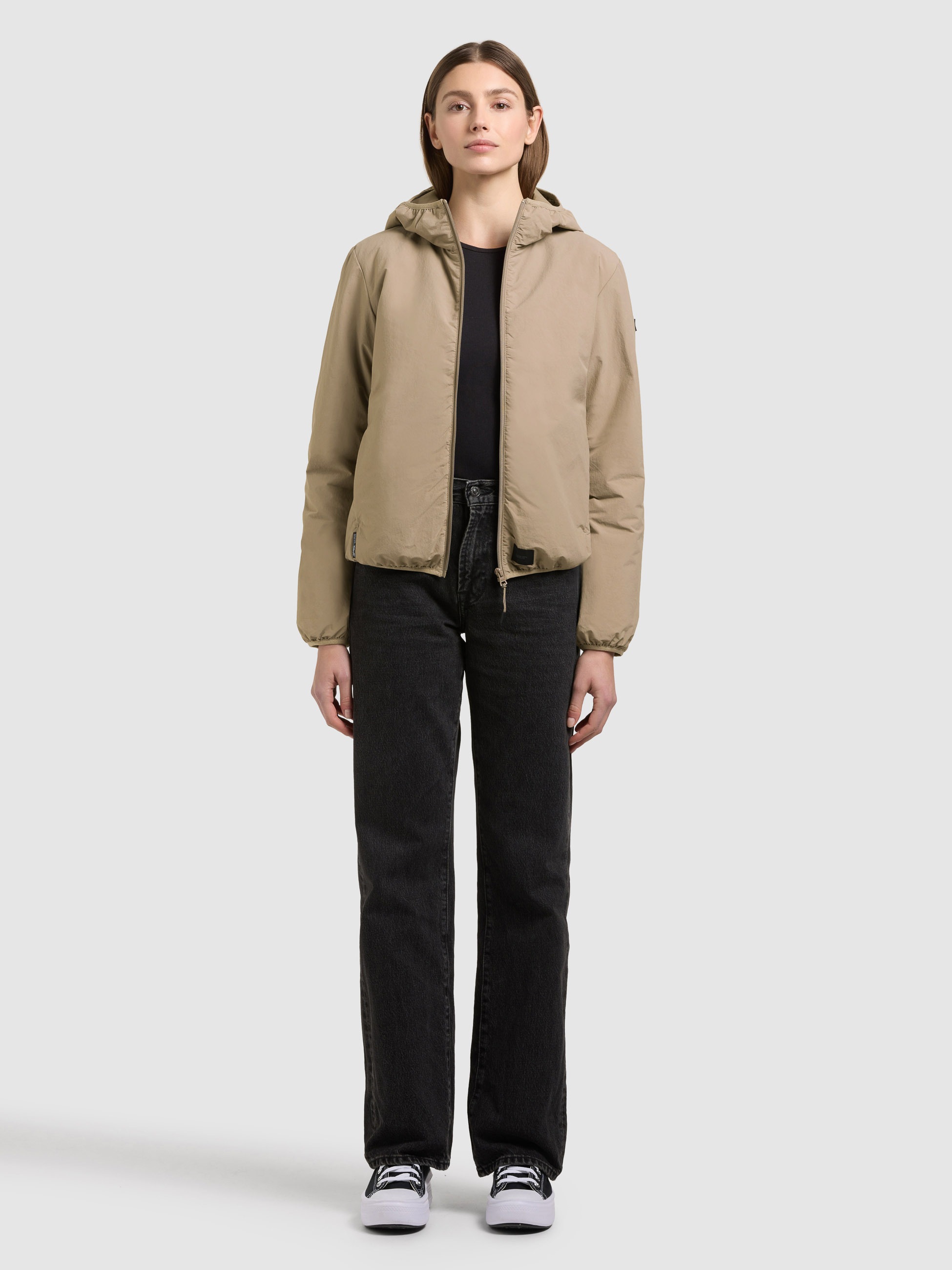 khujo SHELLY2 Women's Nylon Jacket Beige Size L 7