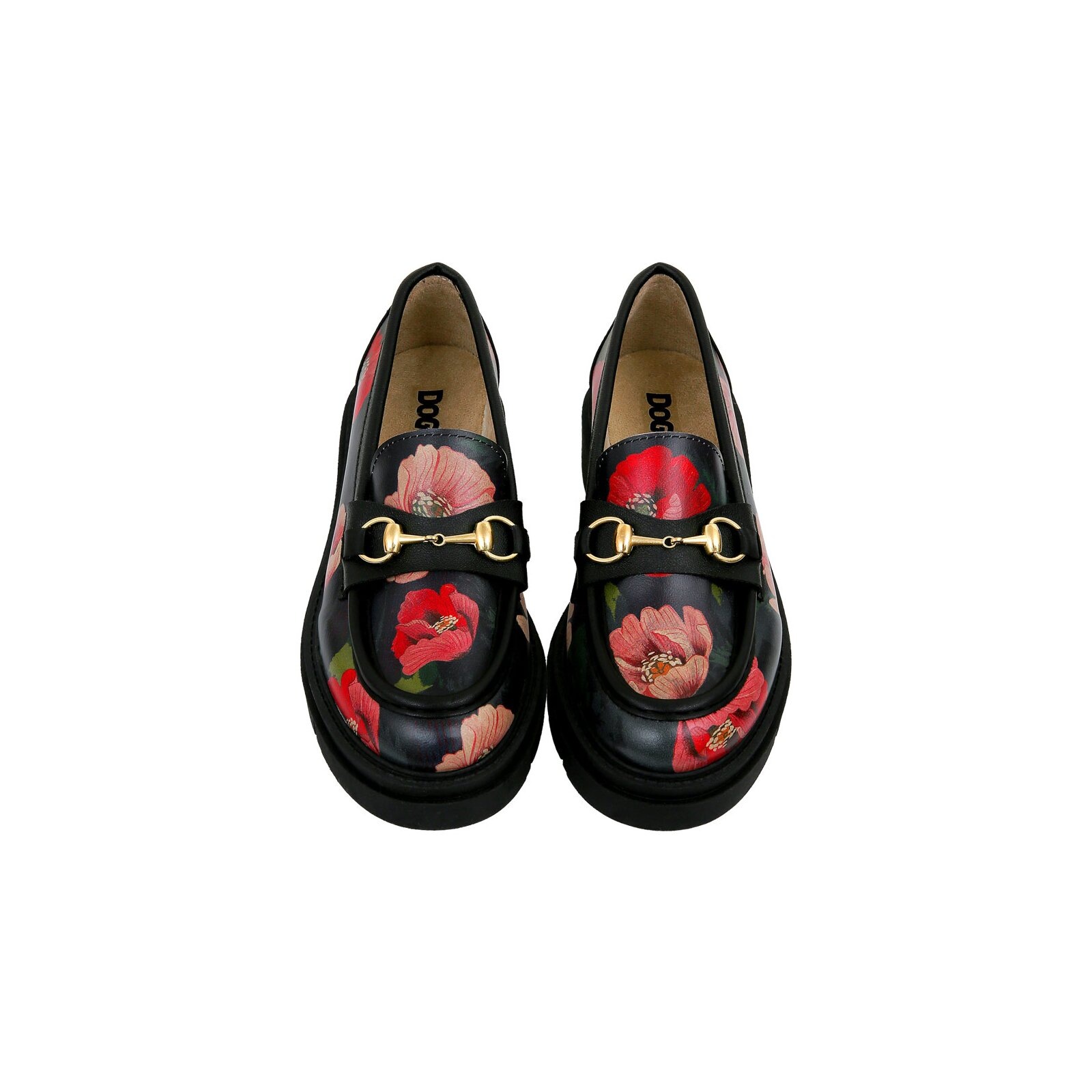 Loafer DOGO "Cindy Loafer Poppy Damen Halbschuhe", Damen, Gr. 38, Normalschaft, schwarz, Lederimitat, Schuhe Loafer, Handgefertigt 3