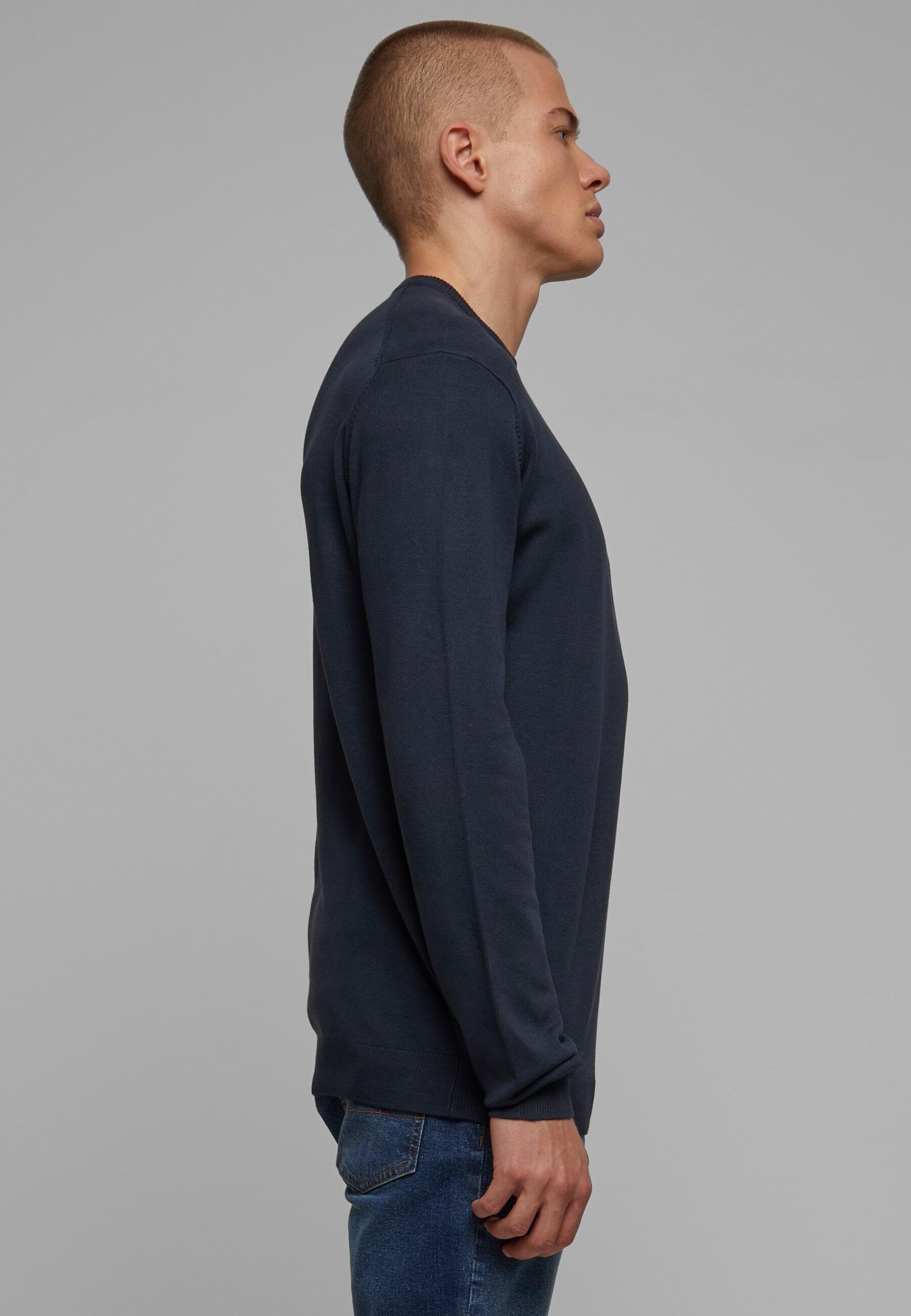 URBAN CLASSICS Rundhalspullover »Urban Classics Herren Knitted Crewneck Sweater«, (1 tlg.)